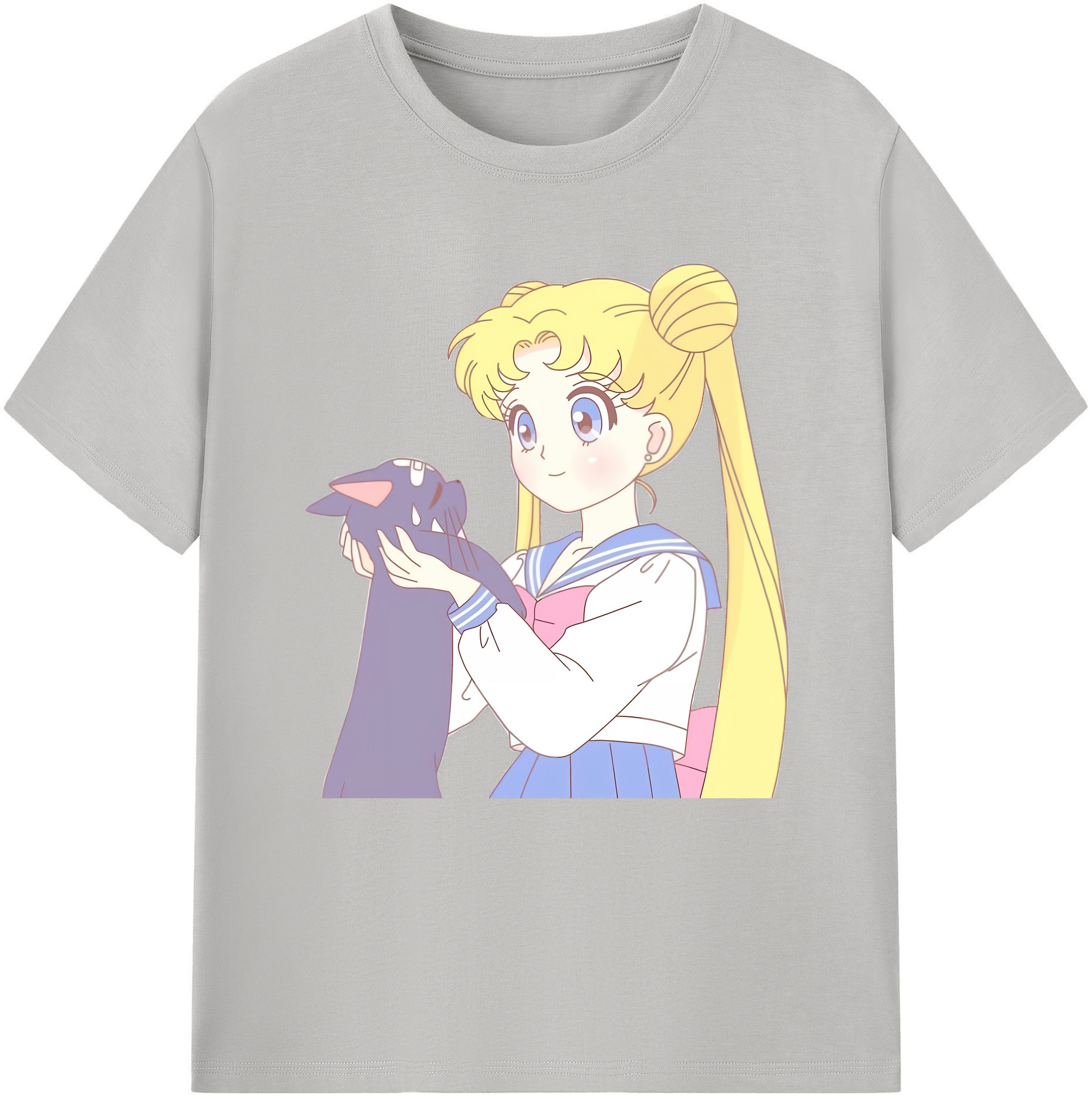 （画像用） 美少女戦士セーラームーン 愛野 美奈子 あいの みなこ Sailor Moon Aino Minako 綿100％半袖Tシャツ（フロントプリント）