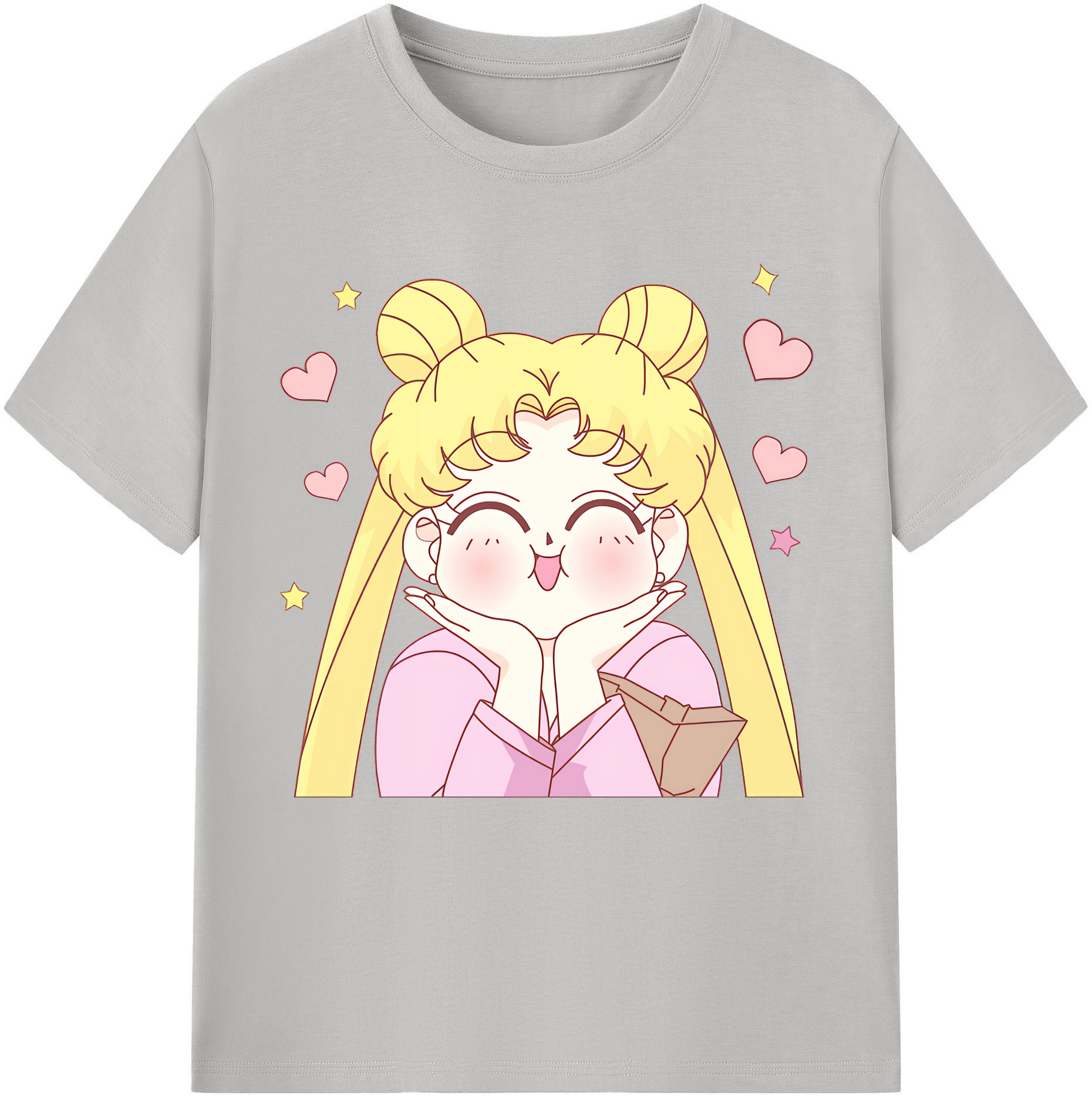 （画像用） 美少女戦士セーラームーン 愛野 美奈子 あいの みなこ Sailor Moon Aino Minako 綿100％半袖Tシャツ（フロントプリント）