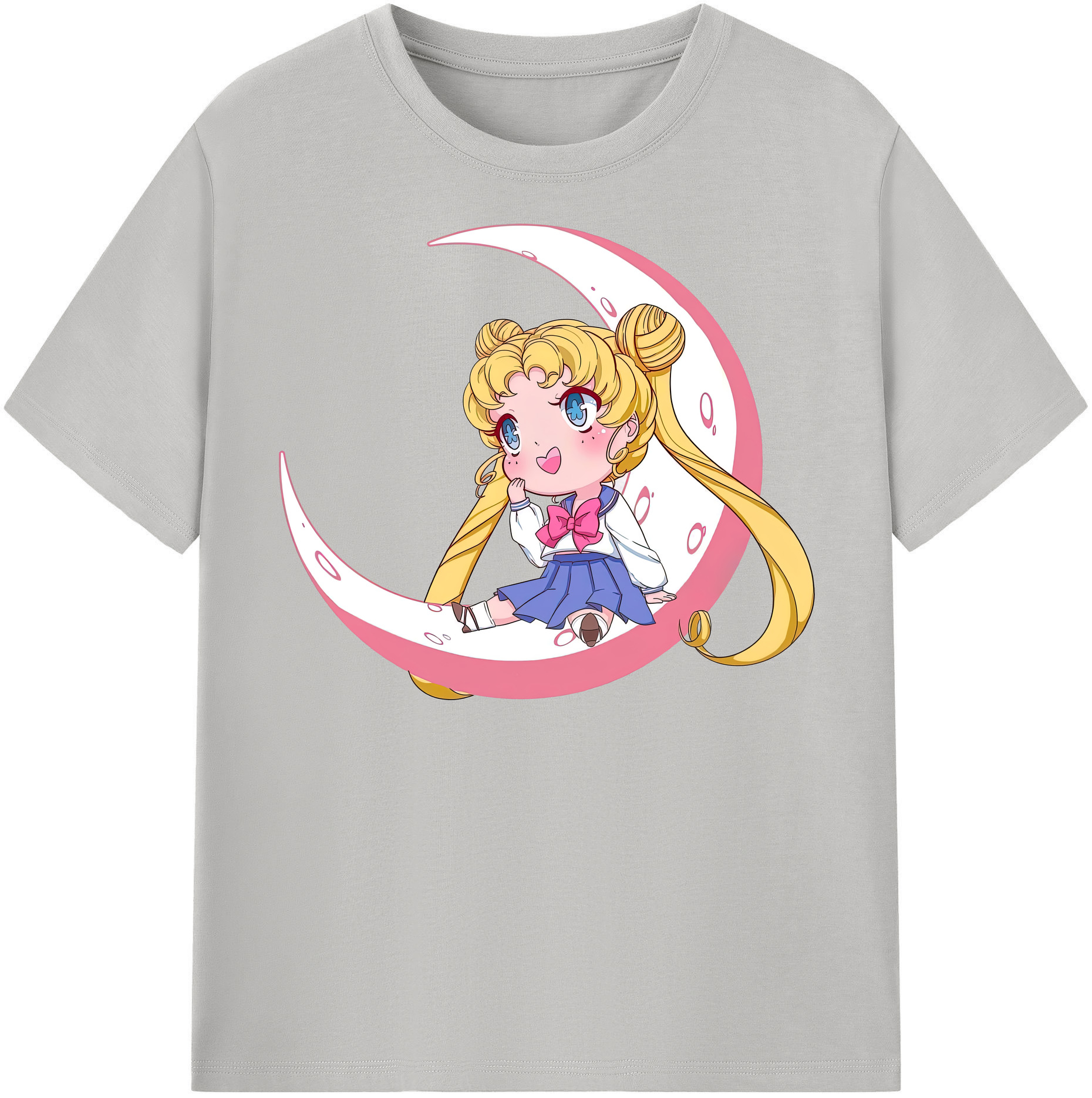 （画像用） 美少女戦士セーラームーン 愛野 美奈子 あいの みなこ Sailor Moon Aino Minako 綿100％半袖Tシャツ（フロントプリント）