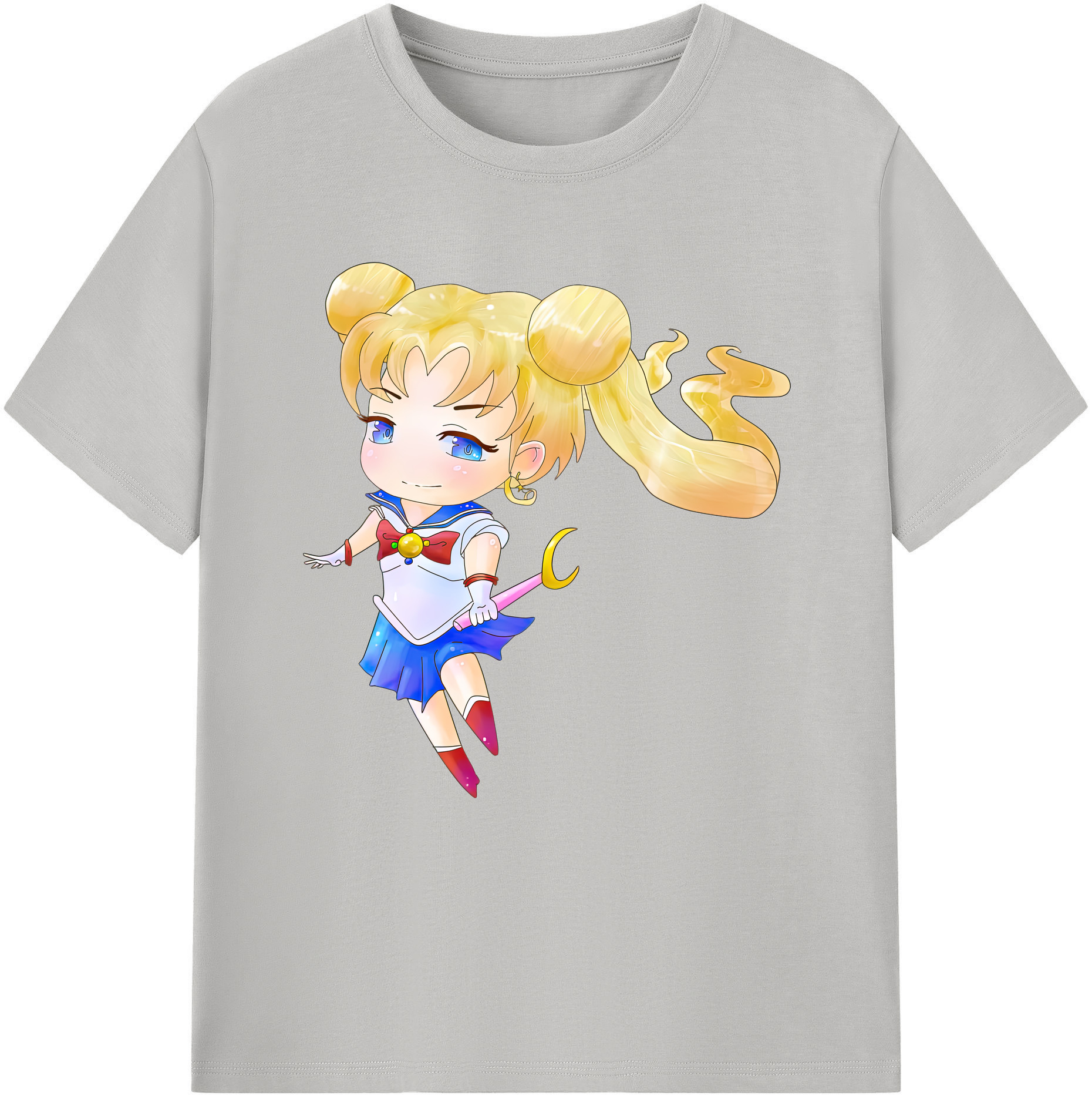 （画像用） 美少女戦士セーラームーン 愛野 美奈子 あいの みなこ Sailor Moon Aino Minako 綿100％半袖Tシャツ（フロントプリント）