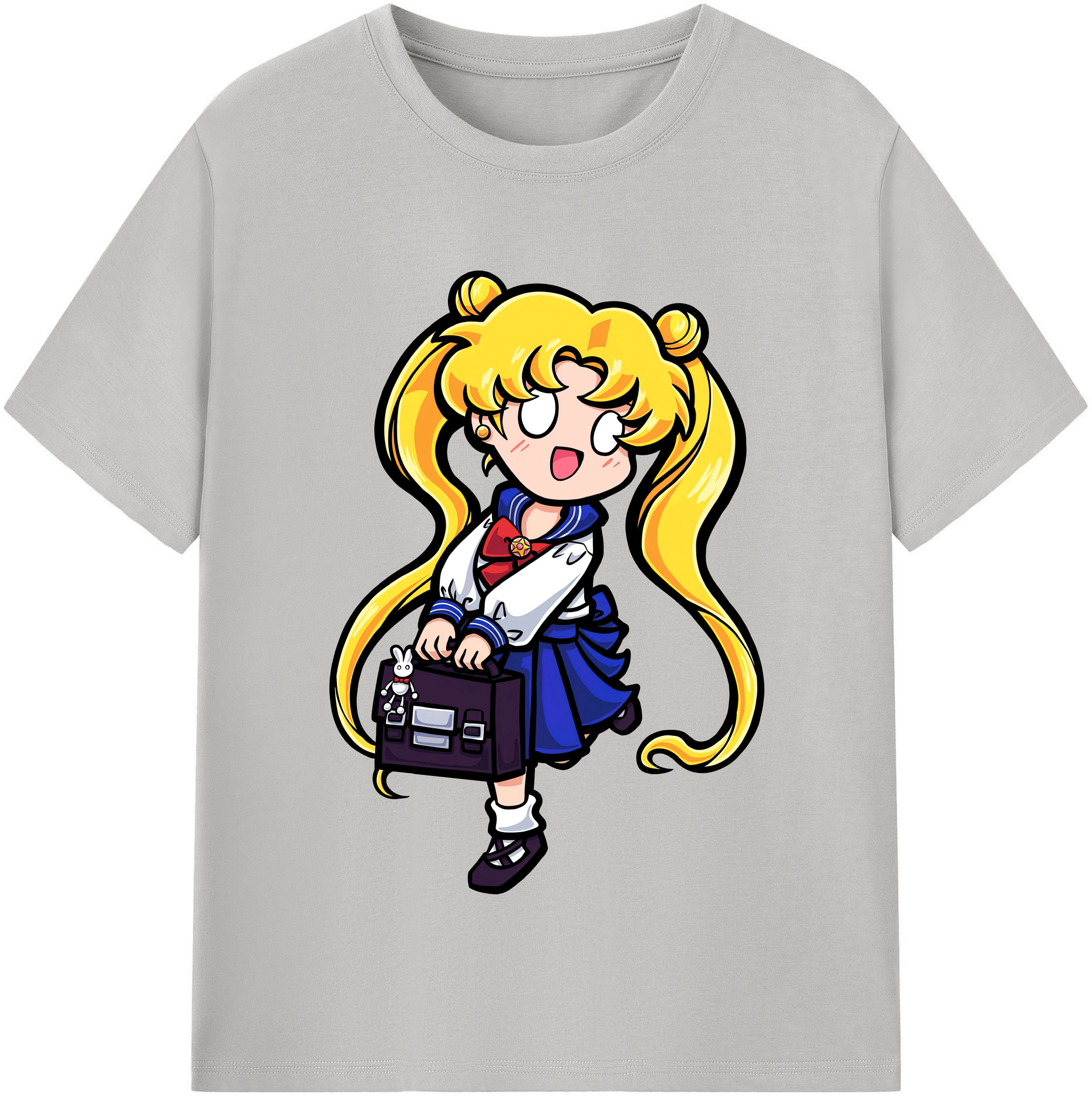 （画像用） 美少女戦士セーラームーン 愛野 美奈子 あいの みなこ Sailor Moon Aino Minako 綿100％半袖Tシャツ（フロントプリント）