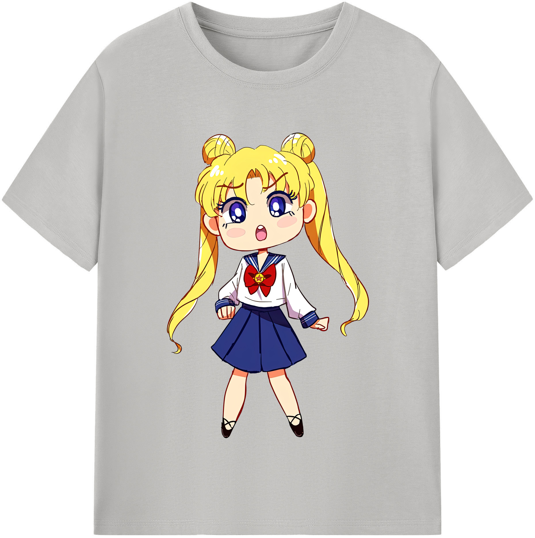 （画像用） 美少女戦士セーラームーン 愛野 美奈子 あいの みなこ Sailor Moon Aino Minako 綿100％半袖Tシャツ（フロントプリント）