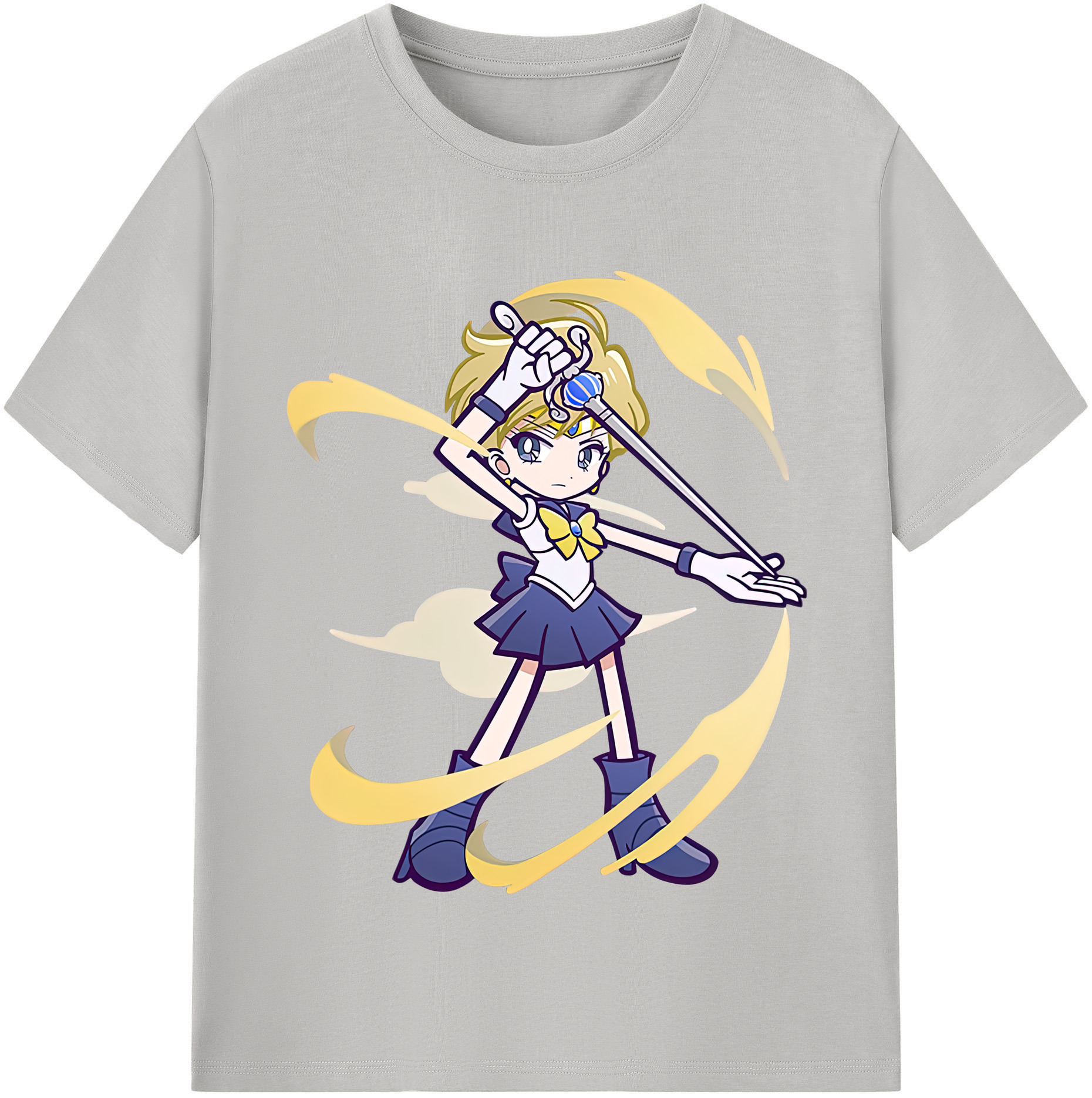 （画像用） 美少女戦士セーラームーン 天王はるか Sailor Moon Tenoh Haruka 綿100％半袖Tシャツ（フロントプリント）