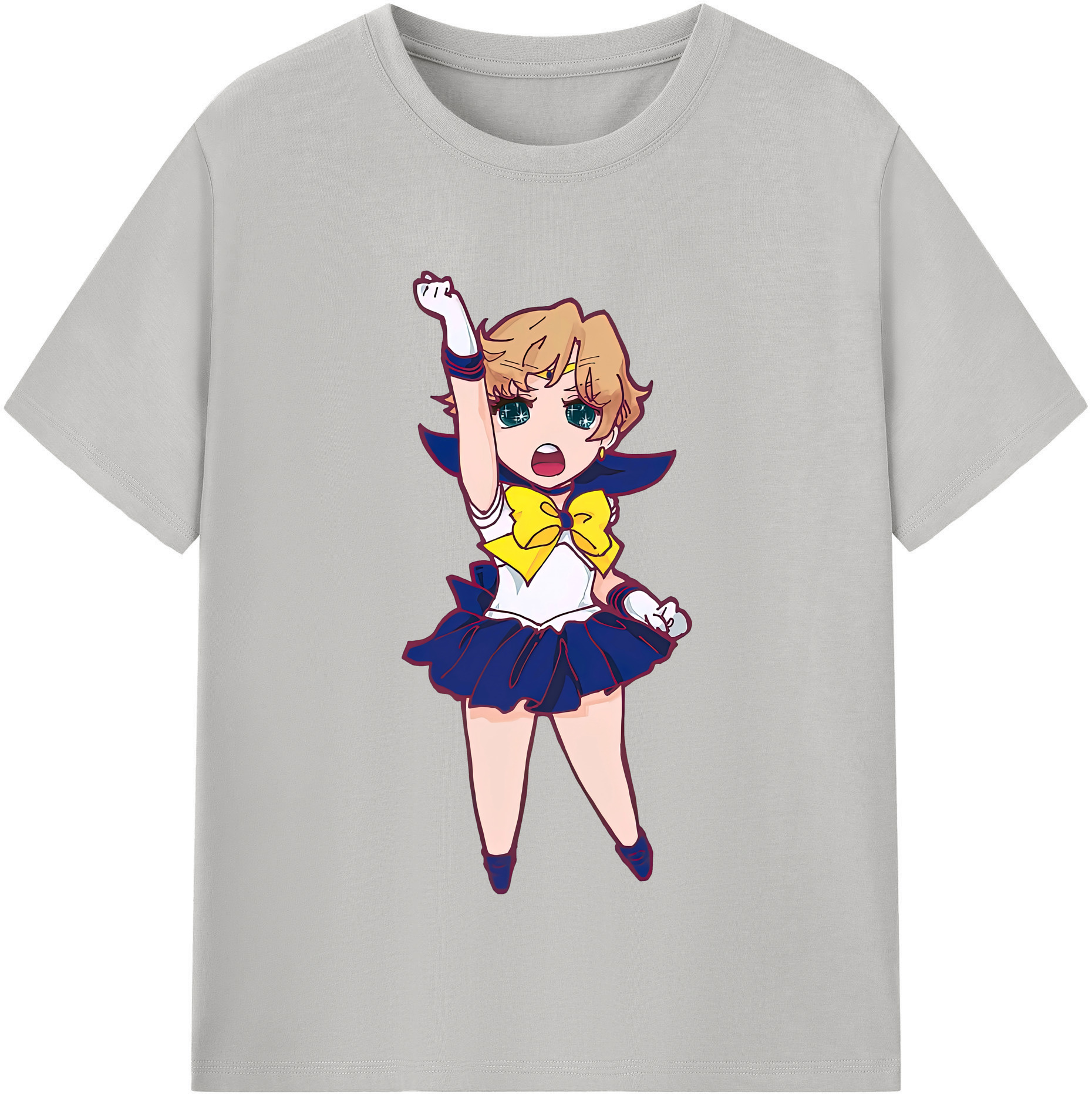 （画像用） 美少女戦士セーラームーン 天王はるか Sailor Moon Tenoh Haruka 綿100％半袖Tシャツ（フロントプリント）