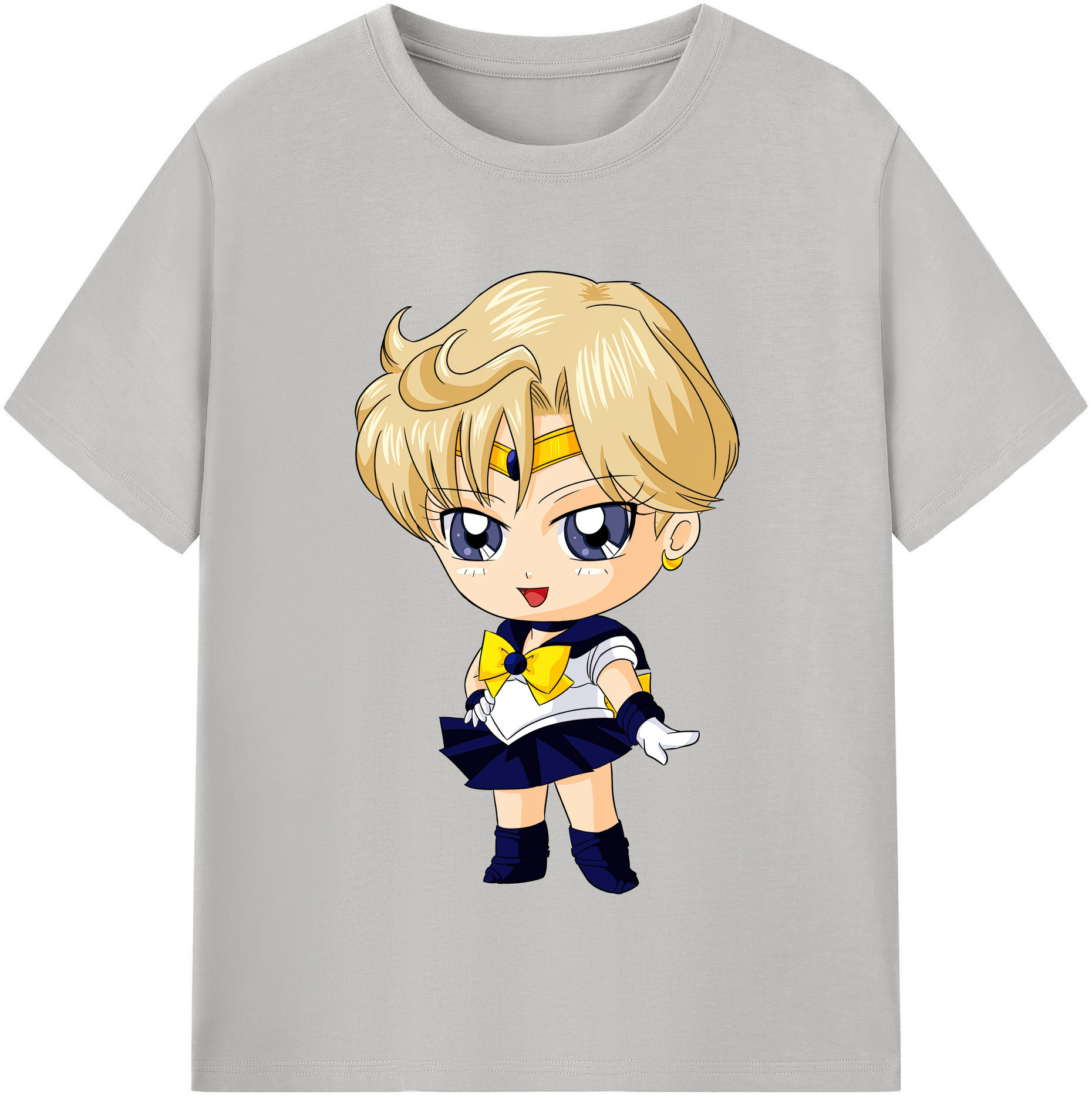 （画像用） 美少女戦士セーラームーン 天王はるか Sailor Moon Tenoh Haruka 綿100％半袖Tシャツ（フロントプリント）