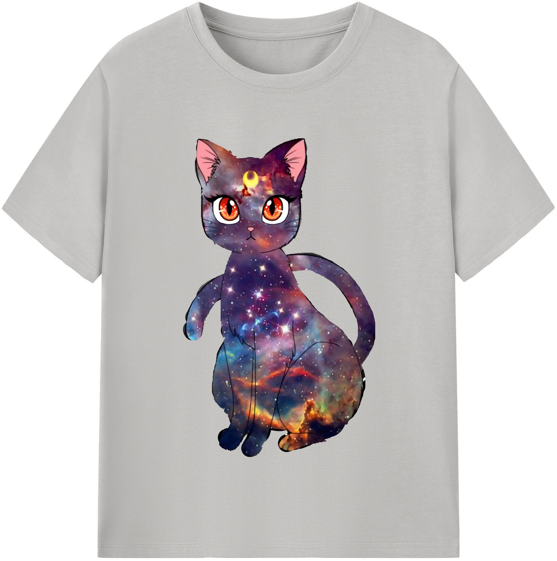 （画像用） 美少女戦士セーラームーン Sailor Moon 綿100％半袖Tシャツ（フロントプリント）