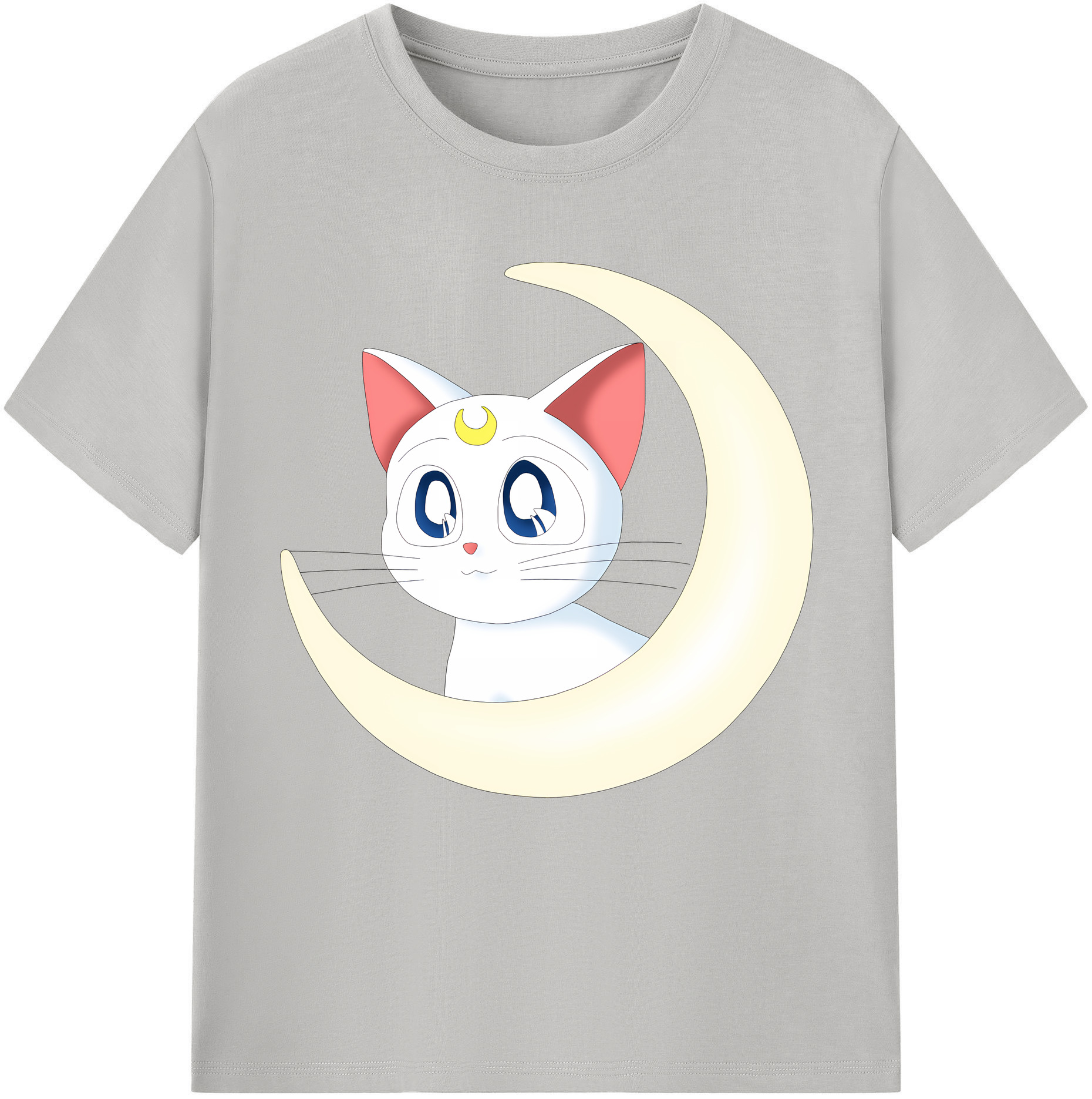 （画像用） 美少女戦士セーラームーン Sailor Moon 綿100％半袖Tシャツ（フロントプリント）