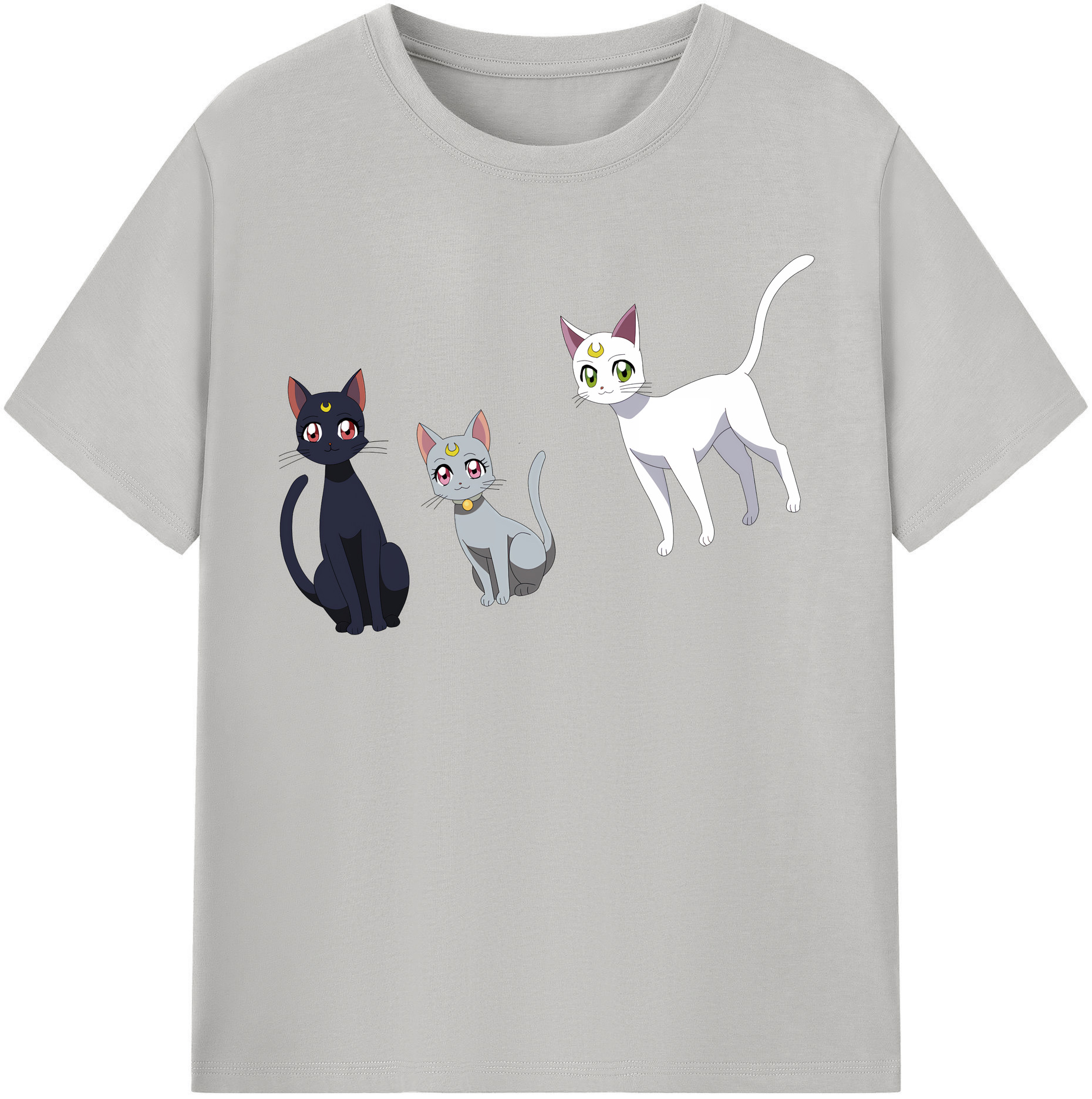（画像用） 美少女戦士セーラームーン Sailor Moon 綿100％半袖Tシャツ（フロントプリント）