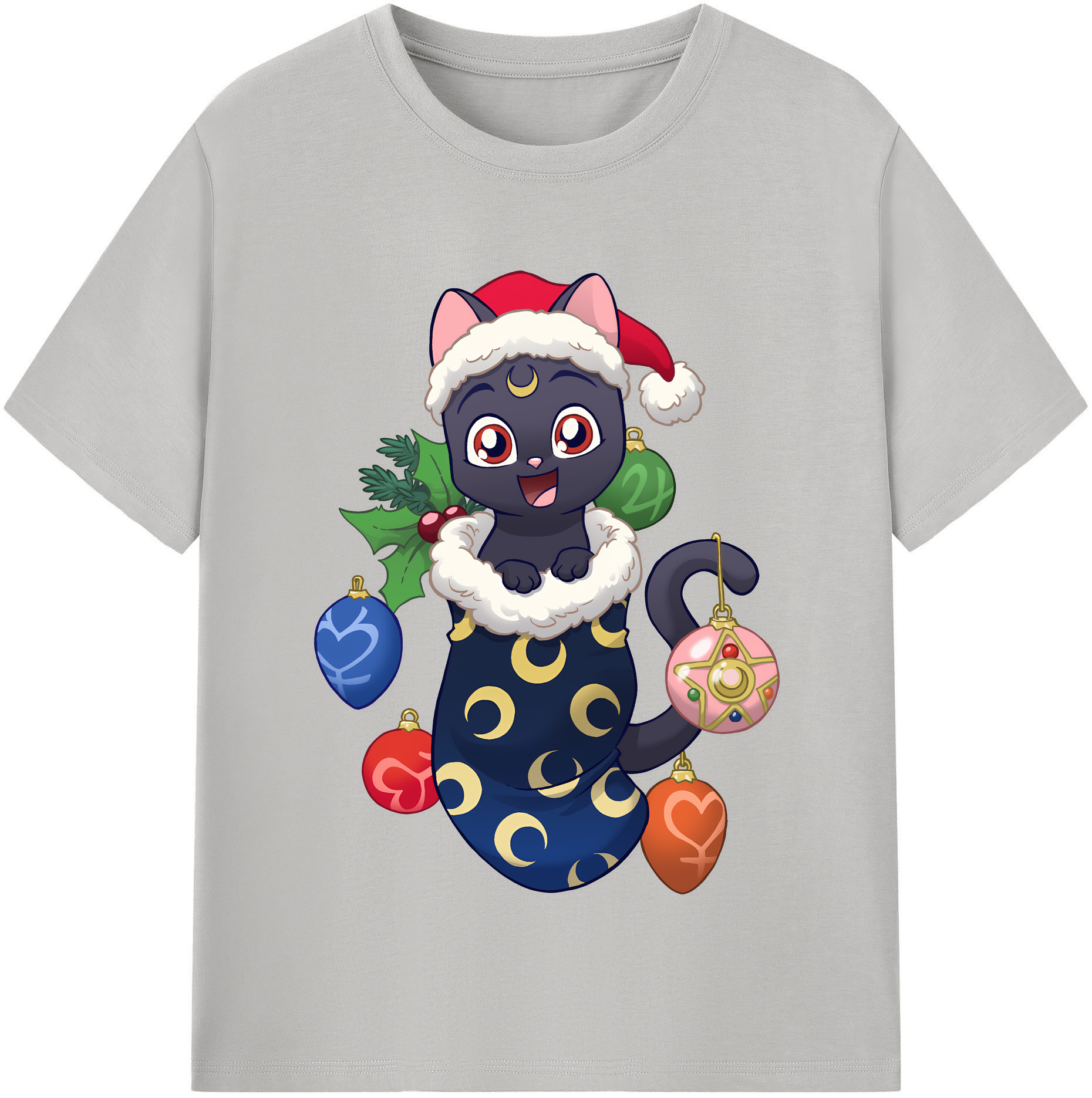 （画像用） 美少女戦士セーラームーン Sailor Moon 綿100％半袖Tシャツ（フロントプリント）