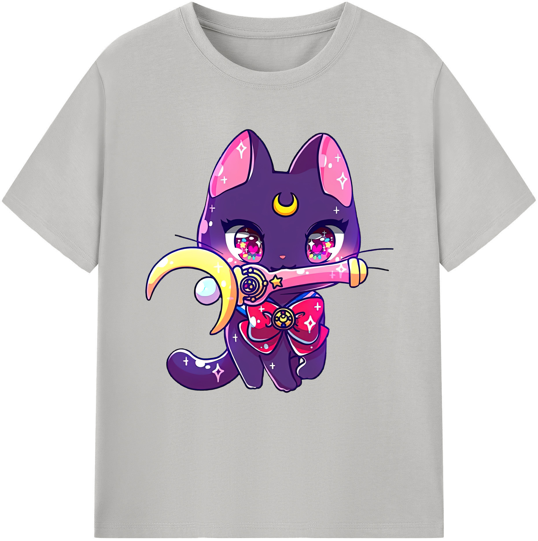 （画像用） 美少女戦士セーラームーン Sailor Moon 綿100％半袖Tシャツ（フロントプリント）