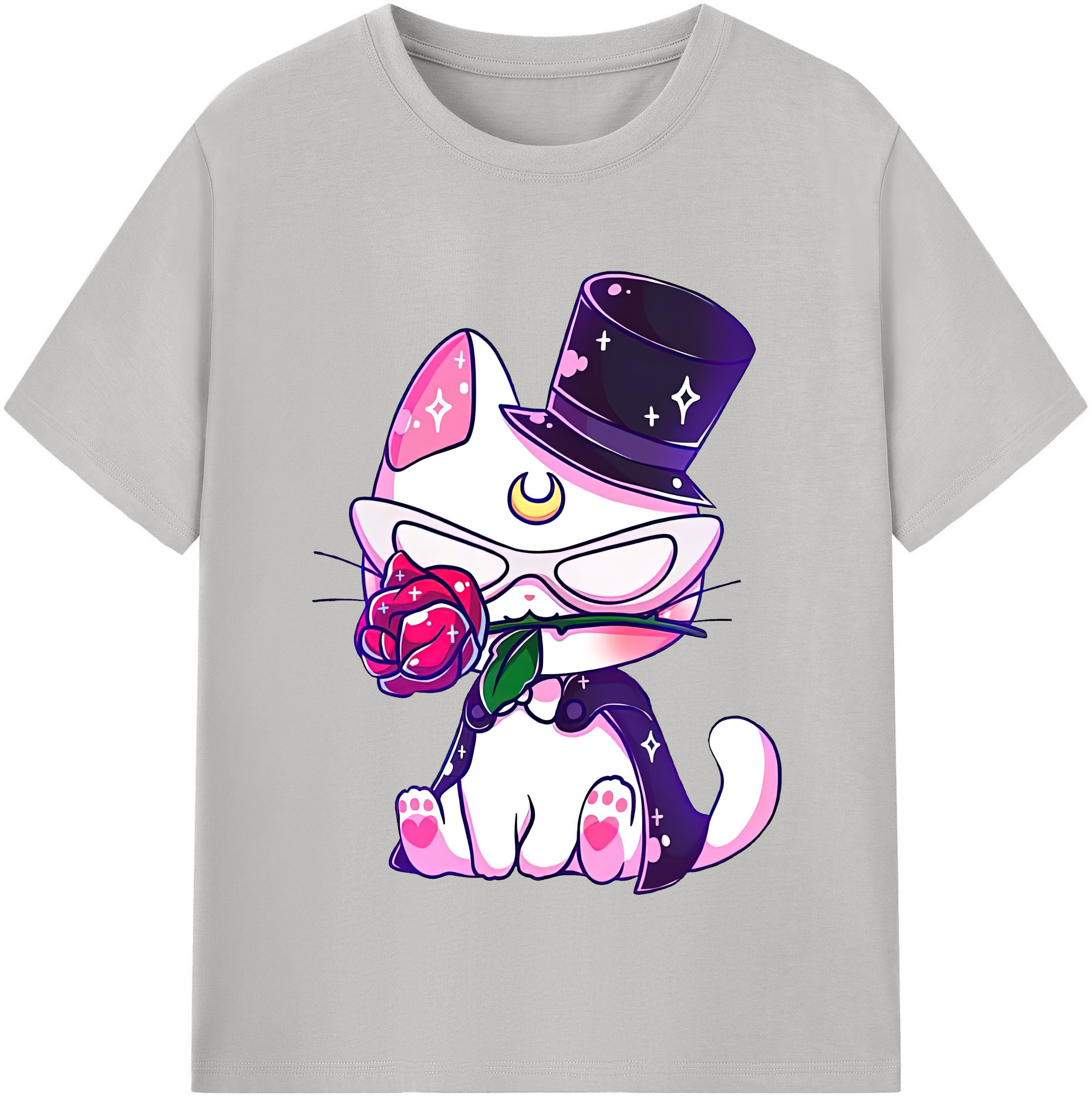 （画像用） 美少女戦士セーラームーン Sailor Moon 綿100％半袖Tシャツ（フロントプリント）