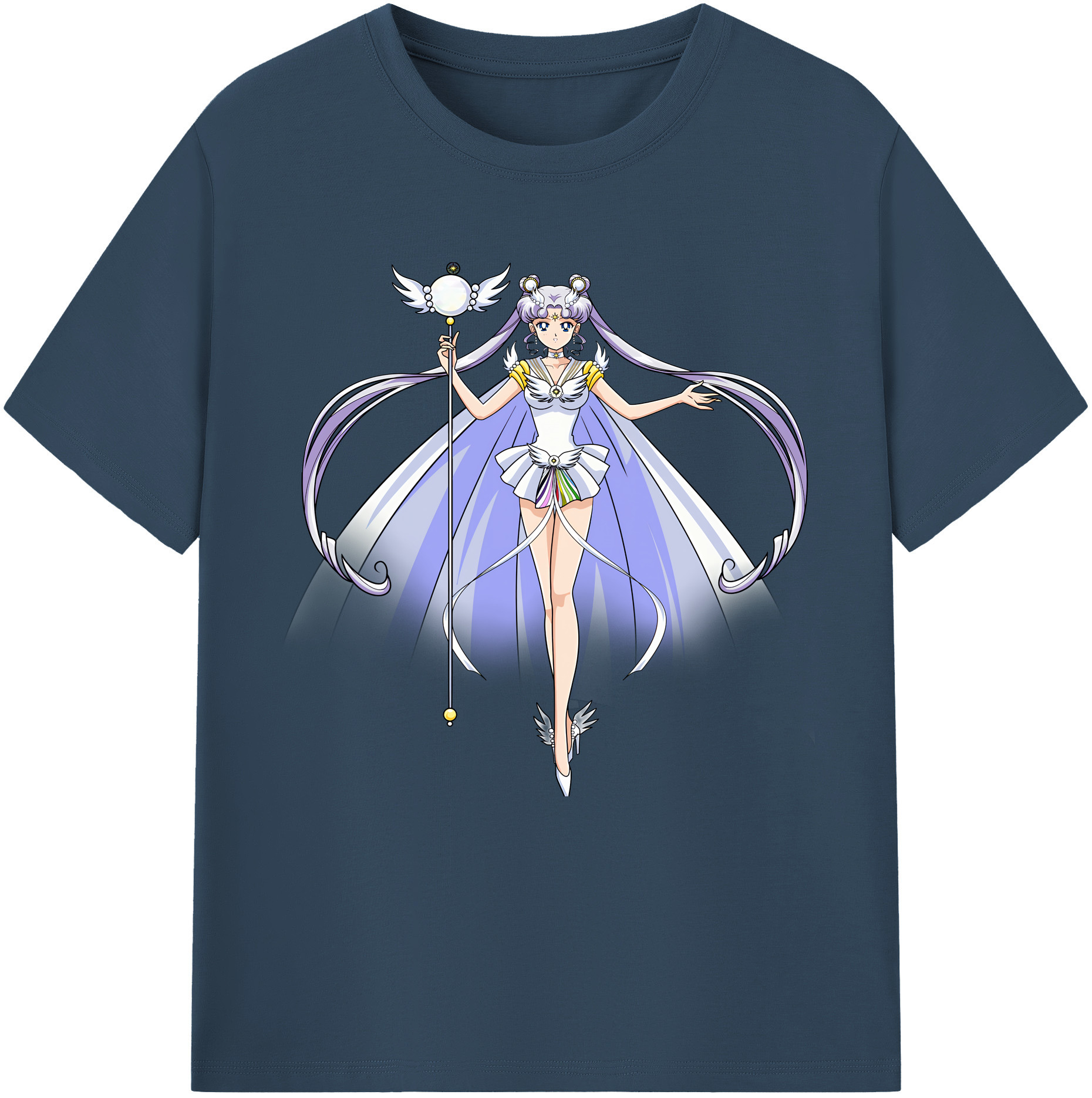 （画像用） 美少女戦士セーラームーン 月野 うさぎ つきの うさぎ Sailor Moon Tsukino Usagi 綿100％半袖Tシャツ（フロントプリント）