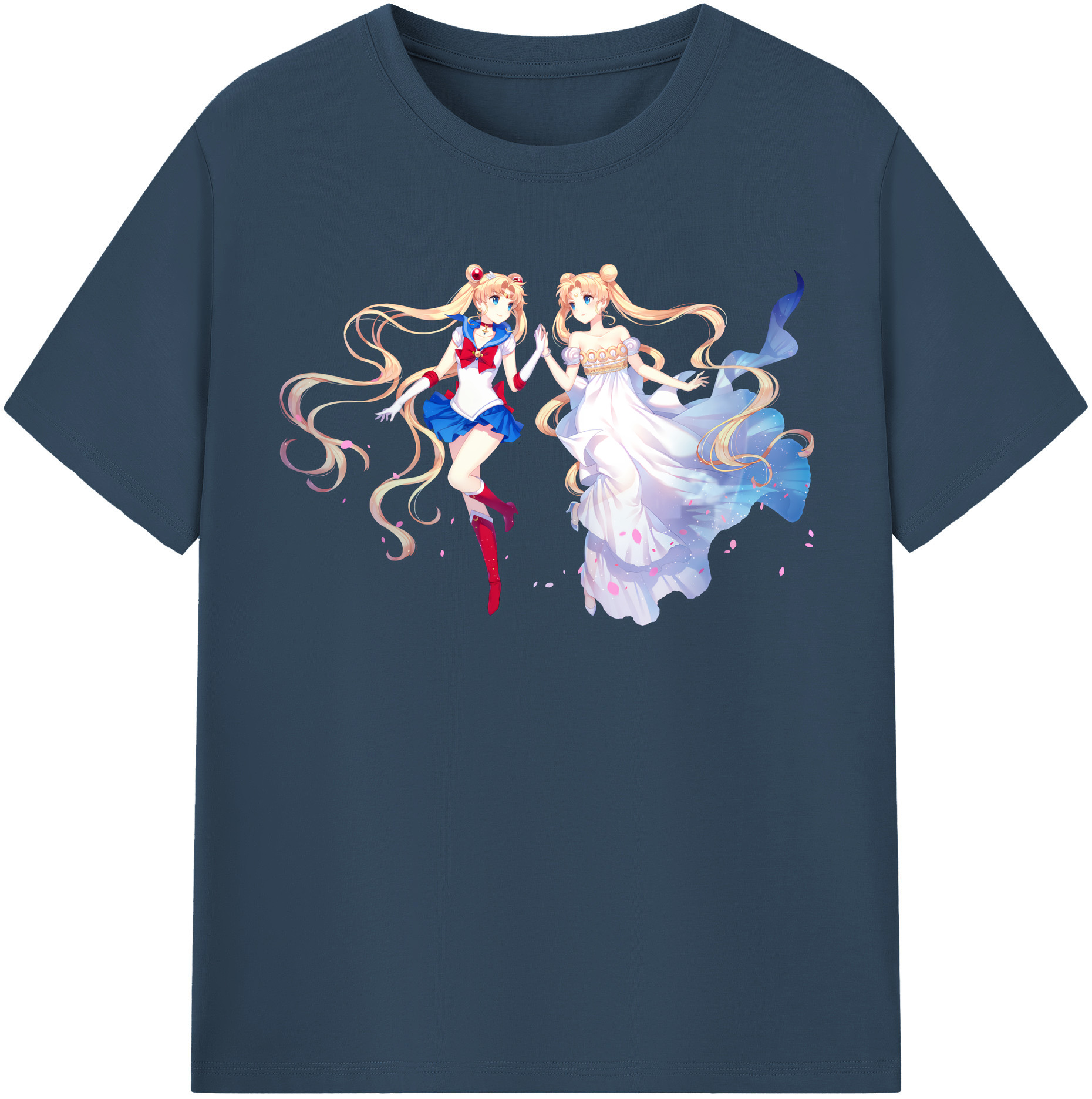 （画像用） 美少女戦士セーラームーン 月野 うさぎ つきの うさぎ Sailor Moon Tsukino Usagi 綿100％半袖Tシャツ（フロントプリント）