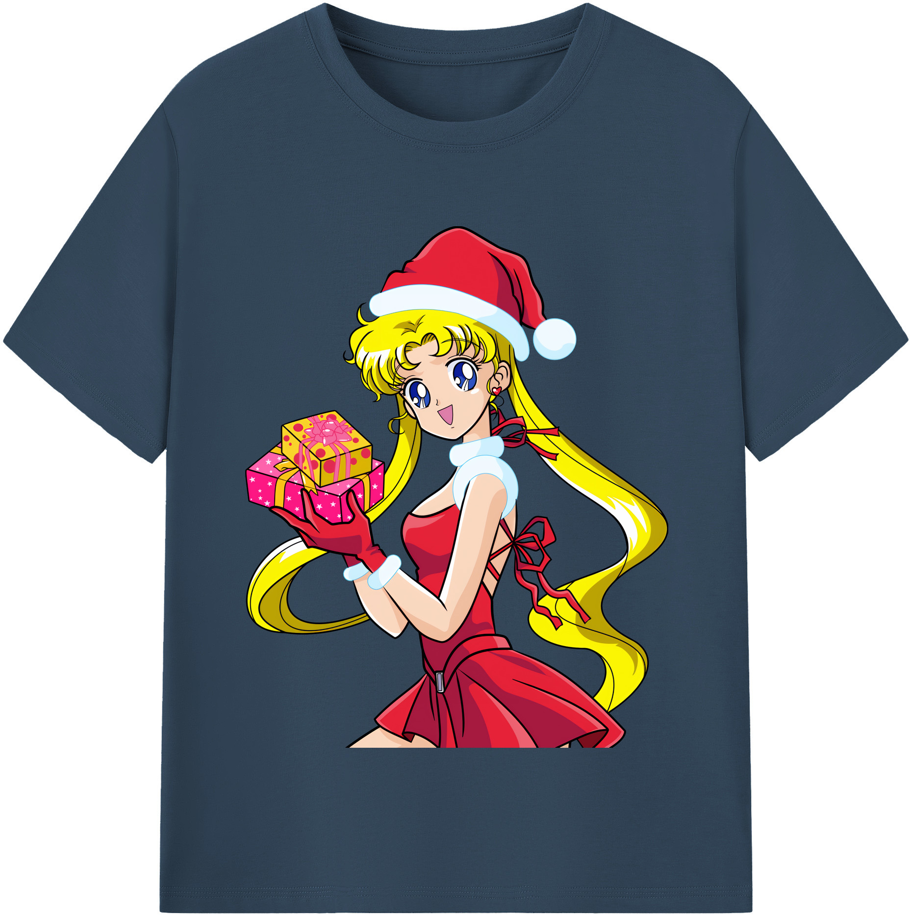 （画像用） 美少女戦士セーラームーン 月野 うさぎ つきの うさぎ Sailor Moon Tsukino Usagi 綿100％半袖Tシャツ（フロントプリント）