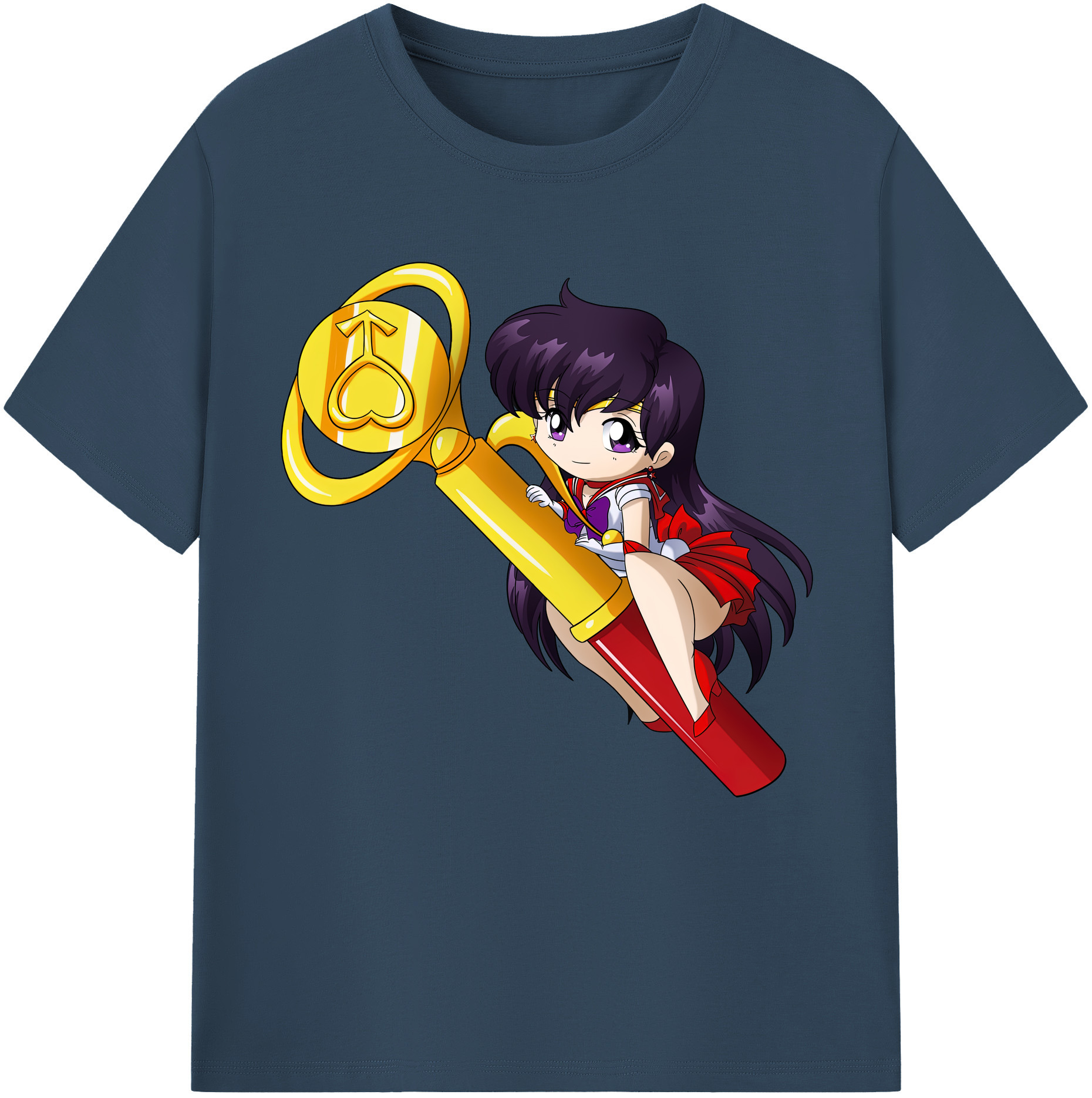 （画像用） 美少女戦士セーラームーン 火野レイ ひの レイ Sailor Moon Hino Rei （セーラーマーズ,Sailor Mars） 綿100％半袖Tシャツ（フロントプリント）