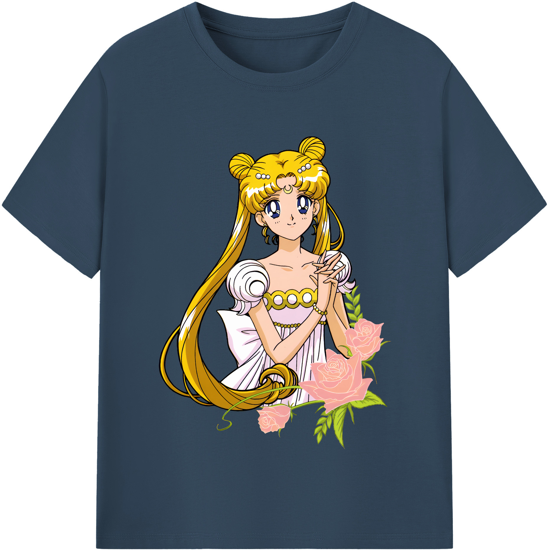 （画像用） 美少女戦士セーラームーン 愛野 美奈子 あいの みなこ Sailor Moon Aino Minako 綿100％半袖Tシャツ（フロントプリント）
