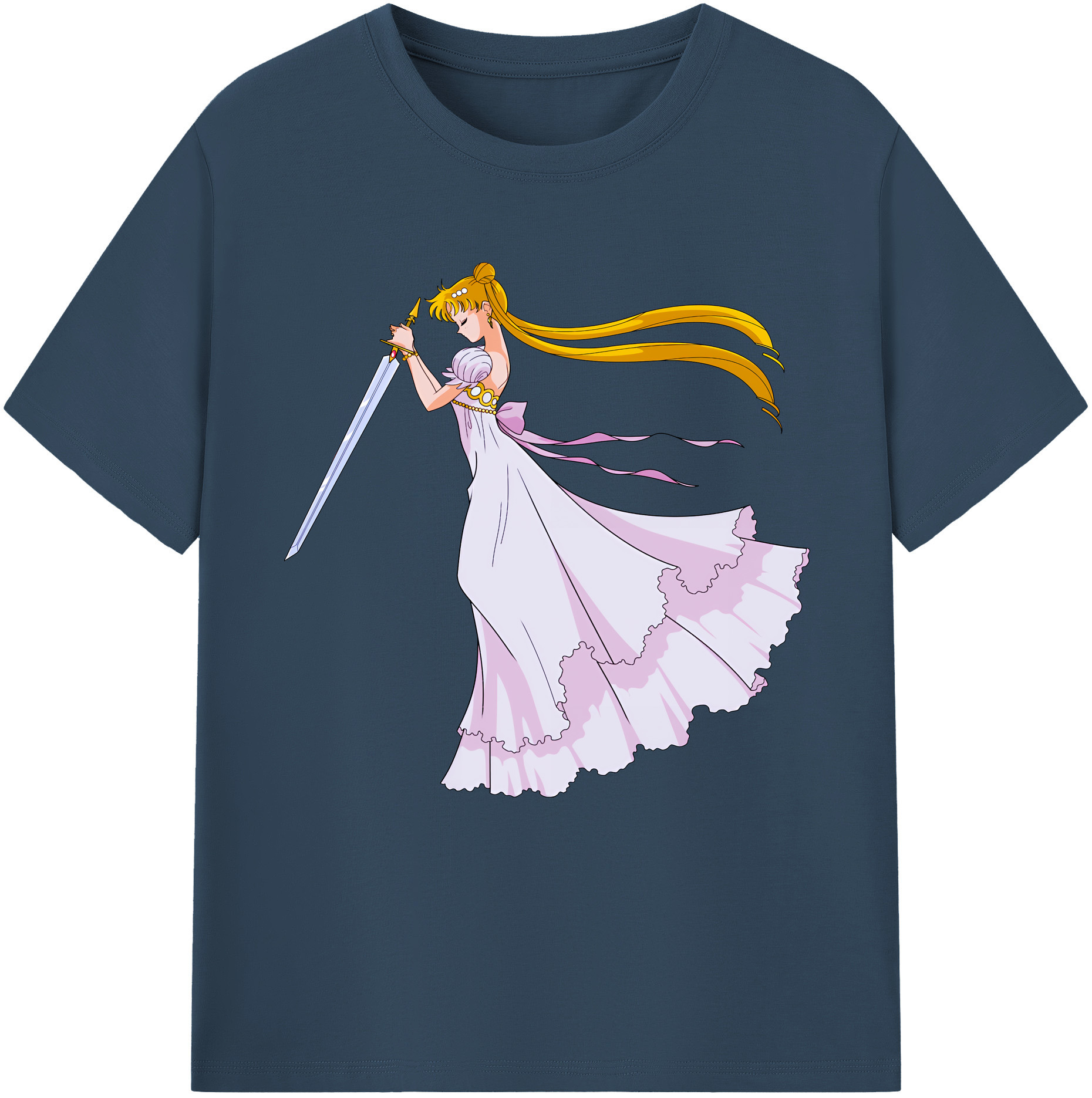 （画像用） 美少女戦士セーラームーン 愛野 美奈子 あいの みなこ Sailor Moon Aino Minako 綿100％半袖Tシャツ（フロントプリント）