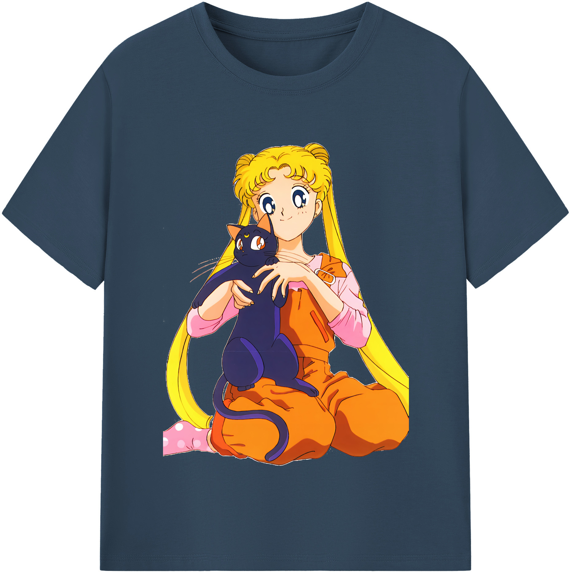 （画像用） 美少女戦士セーラームーン 愛野 美奈子 あいの みなこ Sailor Moon Aino Minako 綿100％半袖Tシャツ（フロントプリント）