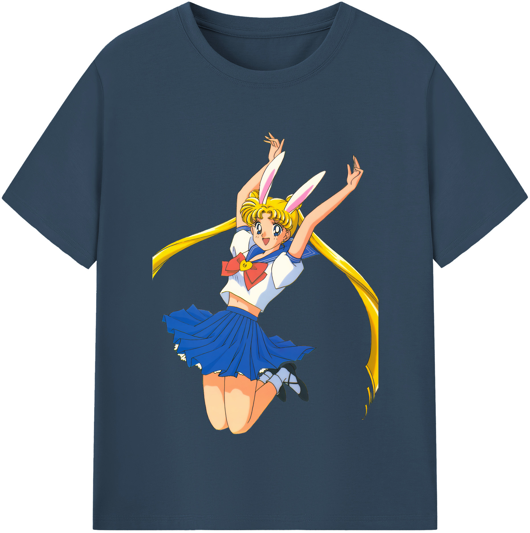 （画像用） 美少女戦士セーラームーン 愛野 美奈子 あいの みなこ Sailor Moon Aino Minako 綿100％半袖Tシャツ（フロントプリント）