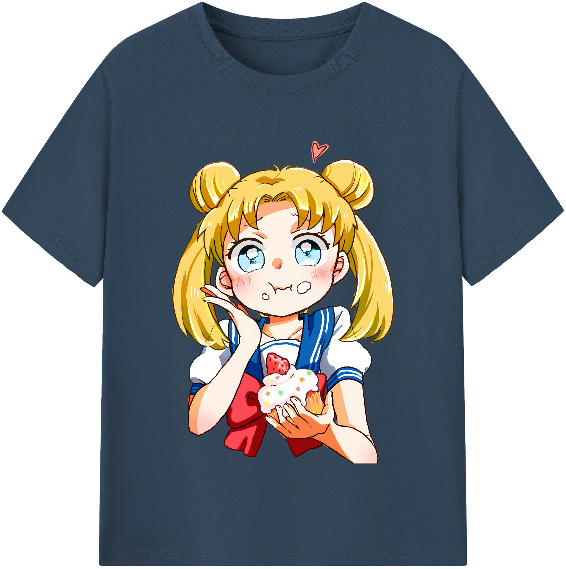 （画像用） 美少女戦士セーラームーン 愛野 美奈子 あいの みなこ Sailor Moon Aino Minako 綿100％半袖Tシャツ（フロントプリント）