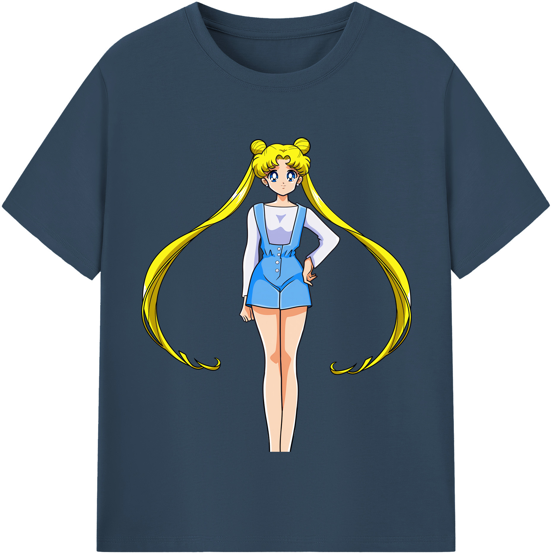（画像用） 美少女戦士セーラームーン 愛野 美奈子 あいの みなこ Sailor Moon Aino Minako 綿100％半袖Tシャツ（フロントプリント）