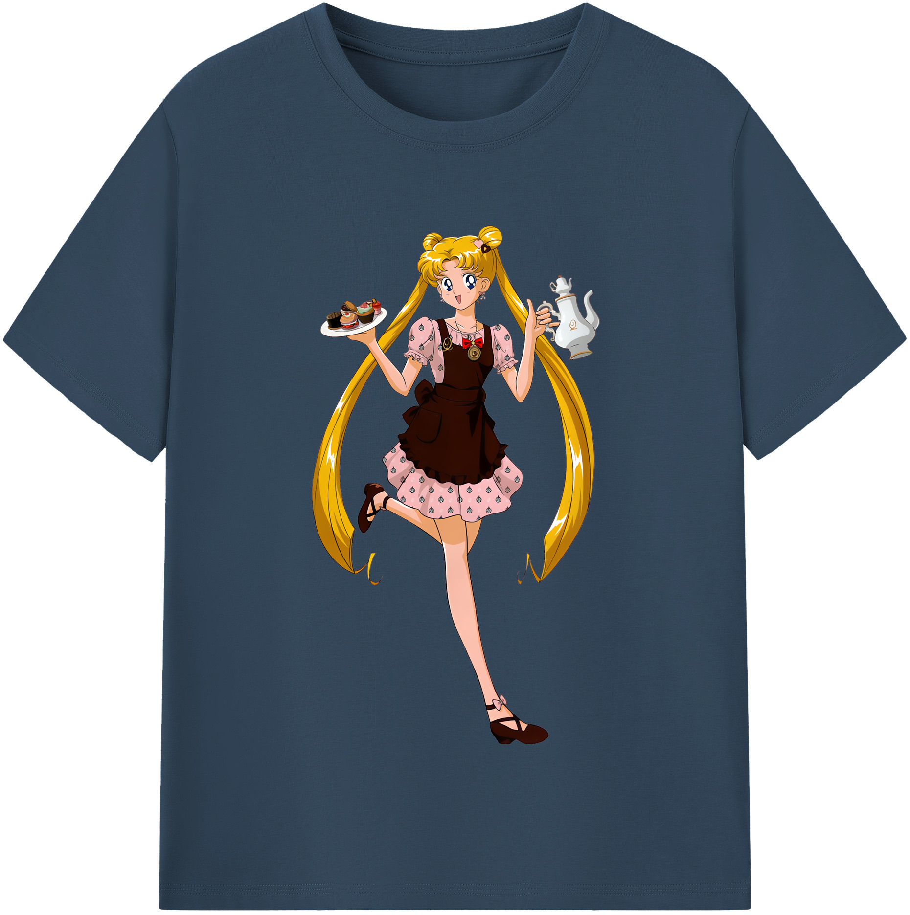 （画像用） 美少女戦士セーラームーン 愛野 美奈子 あいの みなこ Sailor Moon Aino Minako 綿100％半袖Tシャツ（フロントプリント）
