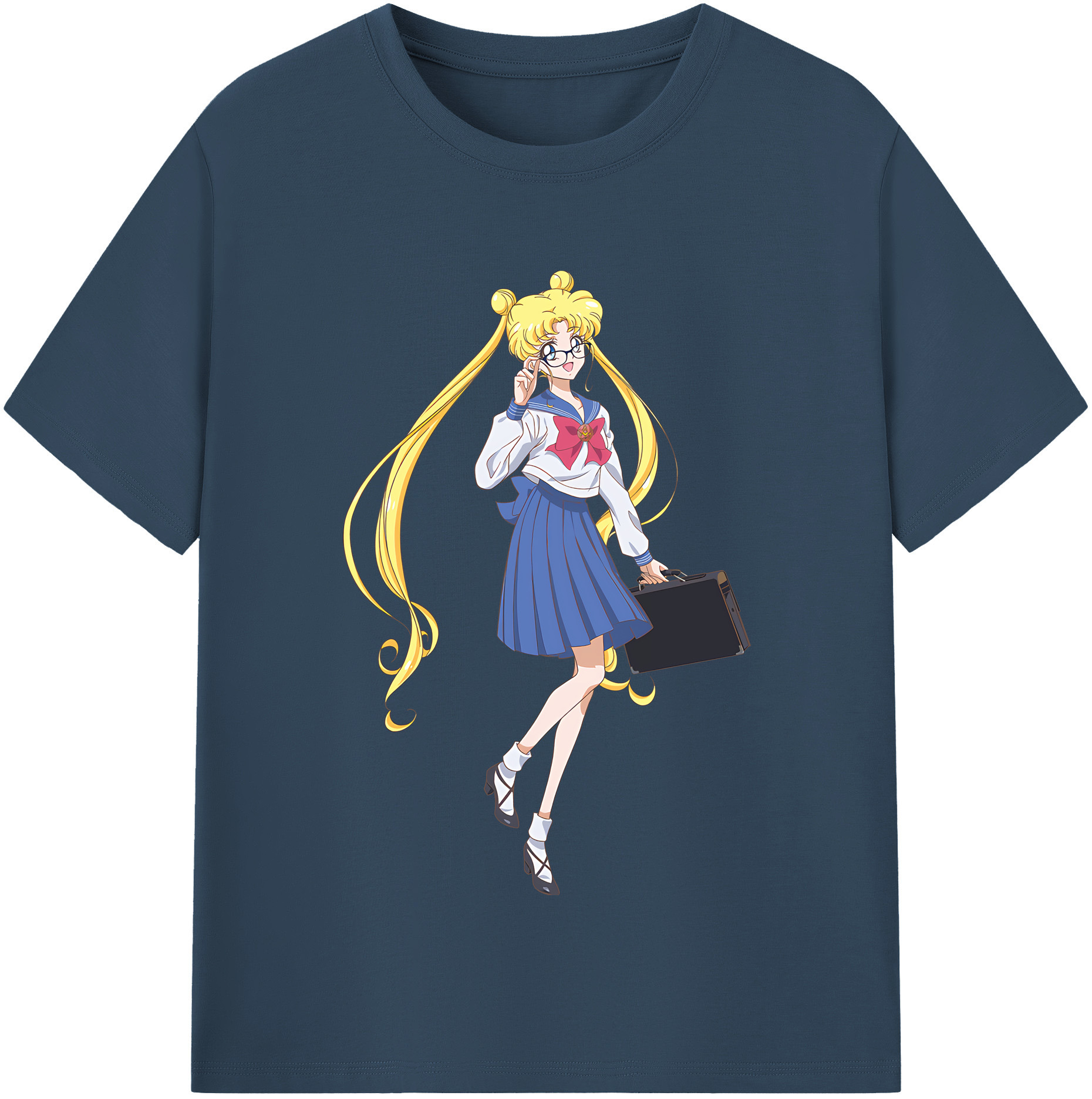 （画像用） 美少女戦士セーラームーン 愛野 美奈子 あいの みなこ Sailor Moon Aino Minako 綿100％半袖Tシャツ（フロントプリント）