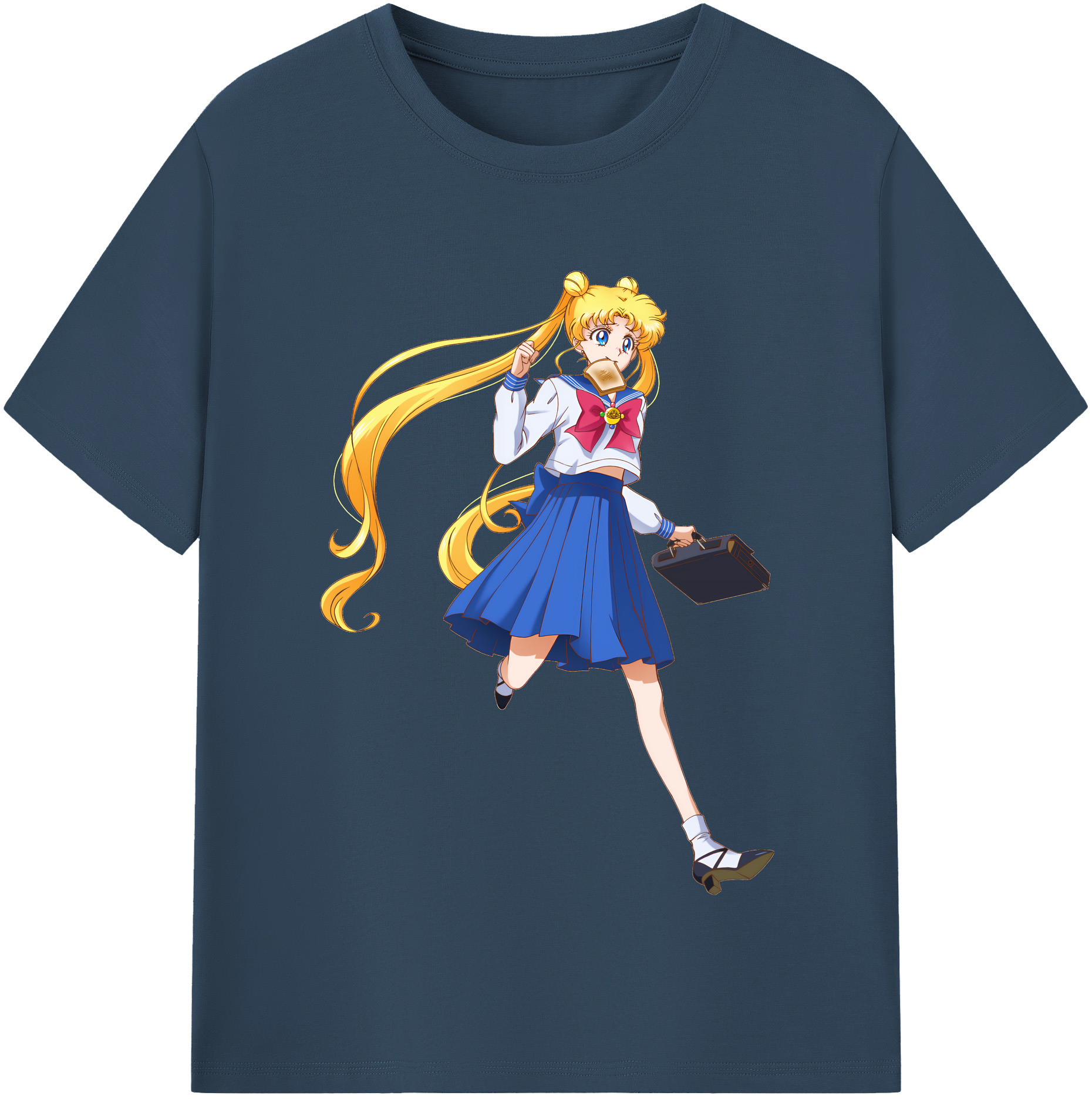 （画像用） 美少女戦士セーラームーン 愛野 美奈子 あいの みなこ Sailor Moon Aino Minako 綿100％半袖Tシャツ（フロントプリント）