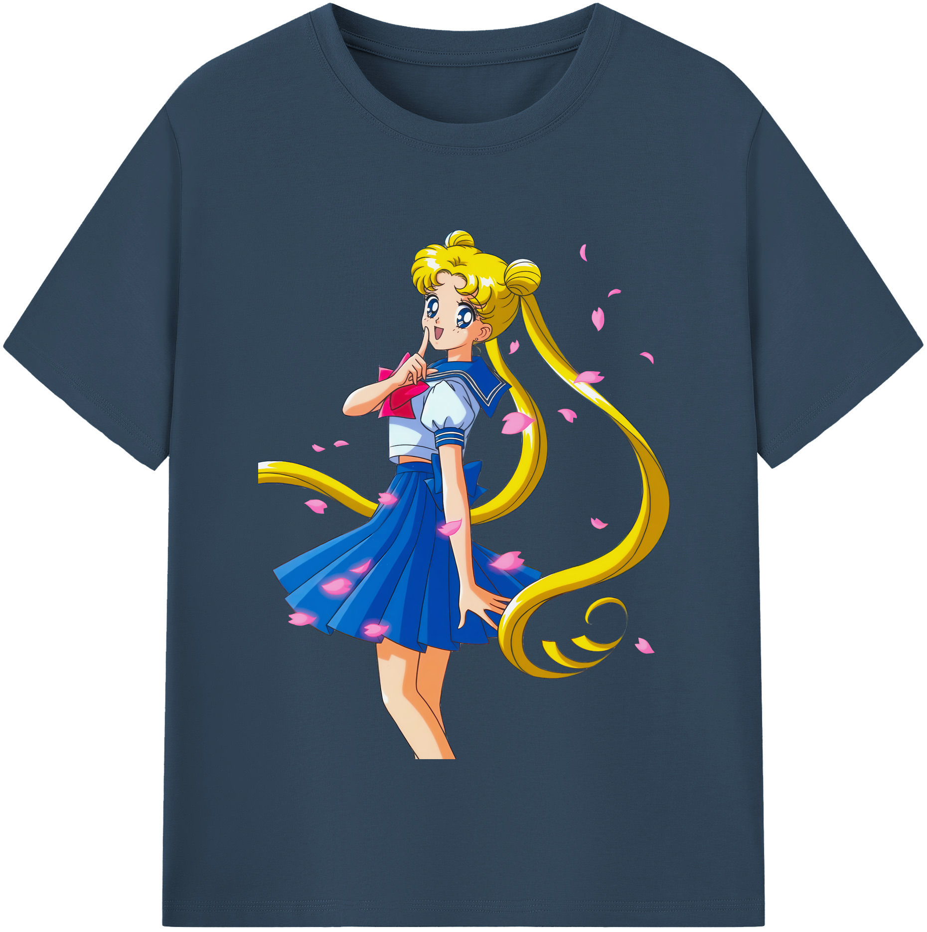 （画像用） 美少女戦士セーラームーン 愛野 美奈子 あいの みなこ Sailor Moon Aino Minako 綿100％半袖Tシャツ（フロントプリント）