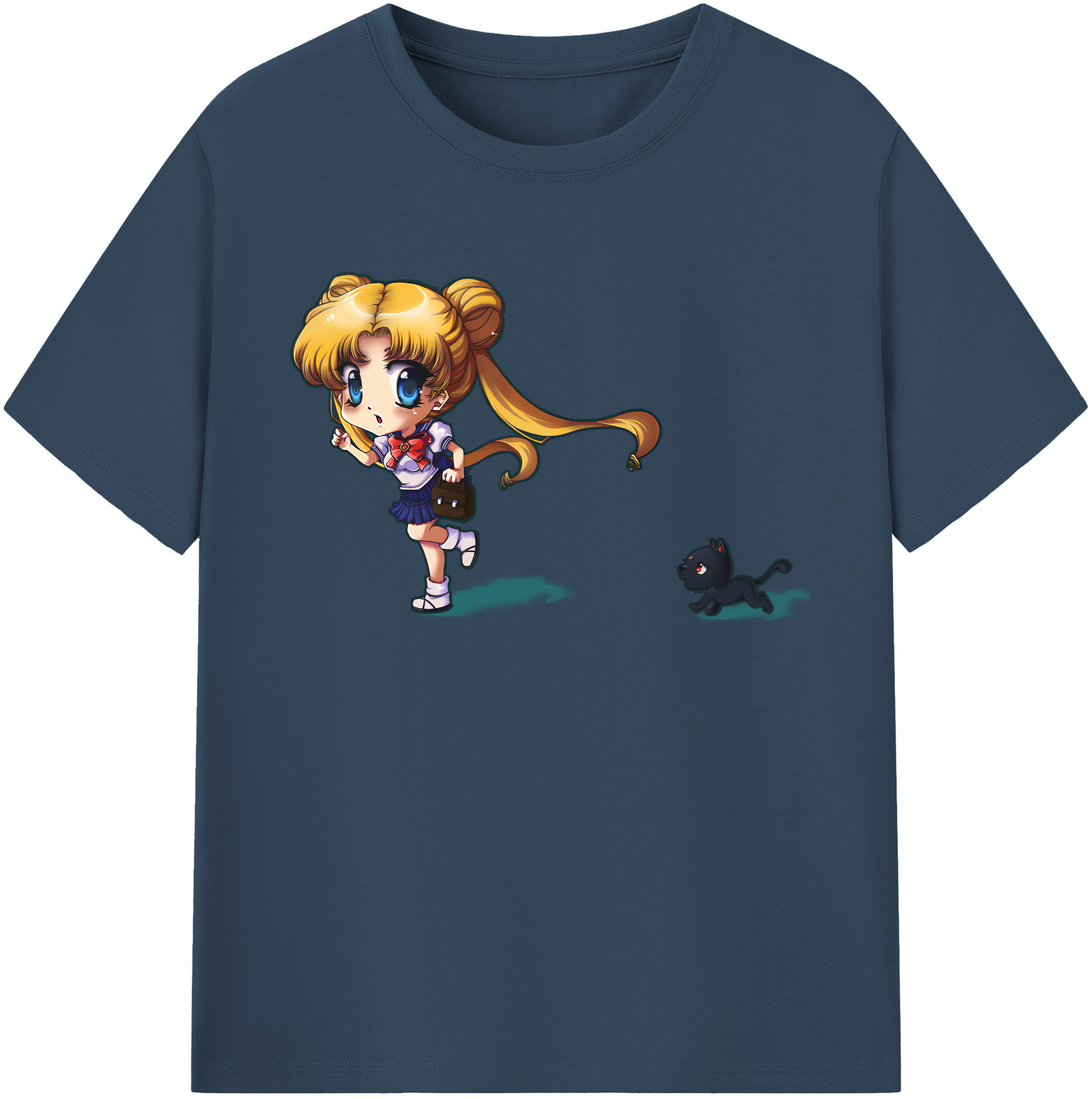 （画像用） 美少女戦士セーラームーン 愛野 美奈子 あいの みなこ Sailor Moon Aino Minako 綿100％半袖Tシャツ（フロントプリント）