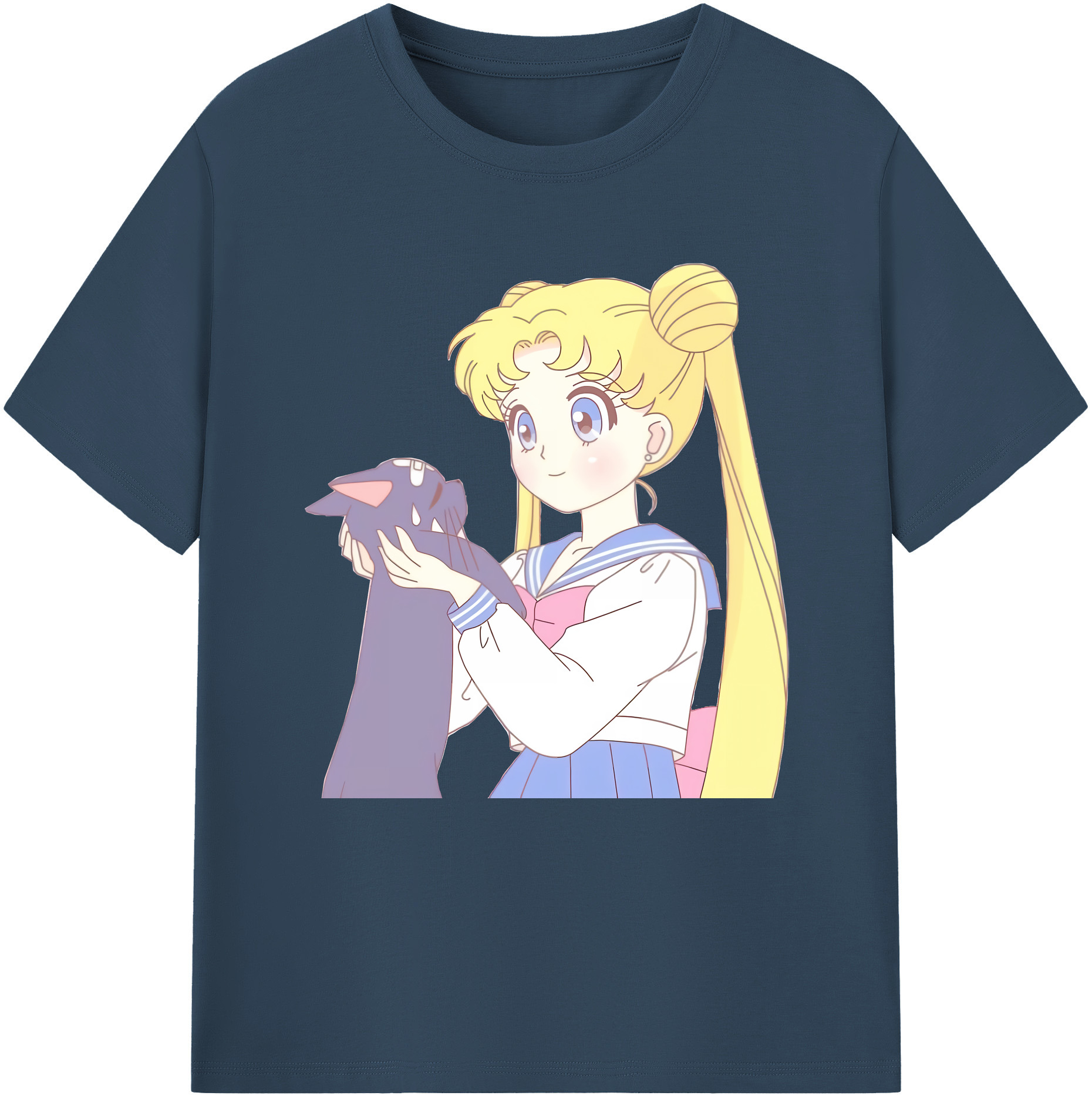 （画像用） 美少女戦士セーラームーン 愛野 美奈子 あいの みなこ Sailor Moon Aino Minako 綿100％半袖Tシャツ（フロントプリント）