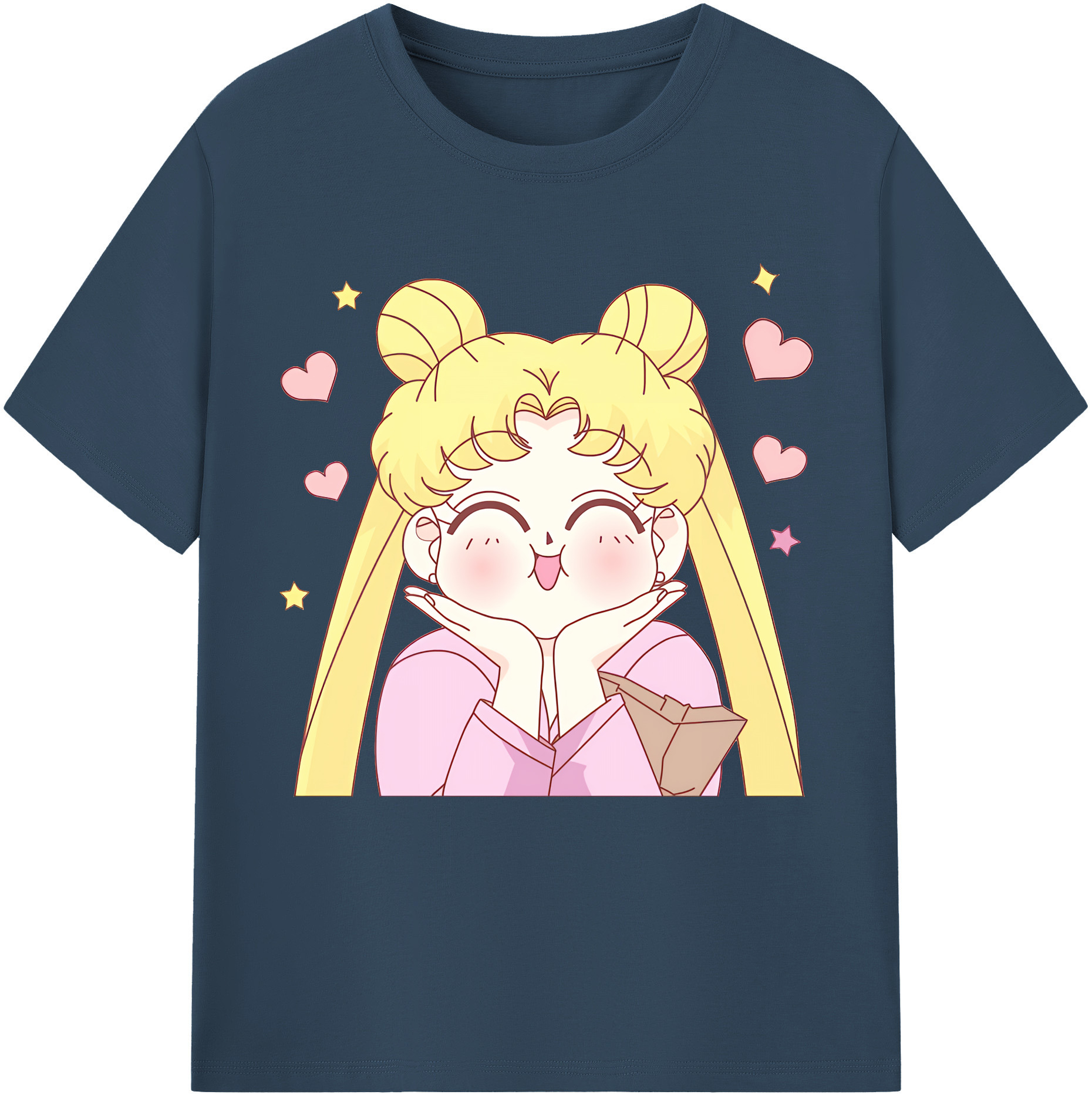（画像用） 美少女戦士セーラームーン 愛野 美奈子 あいの みなこ Sailor Moon Aino Minako 綿100％半袖Tシャツ（フロントプリント）