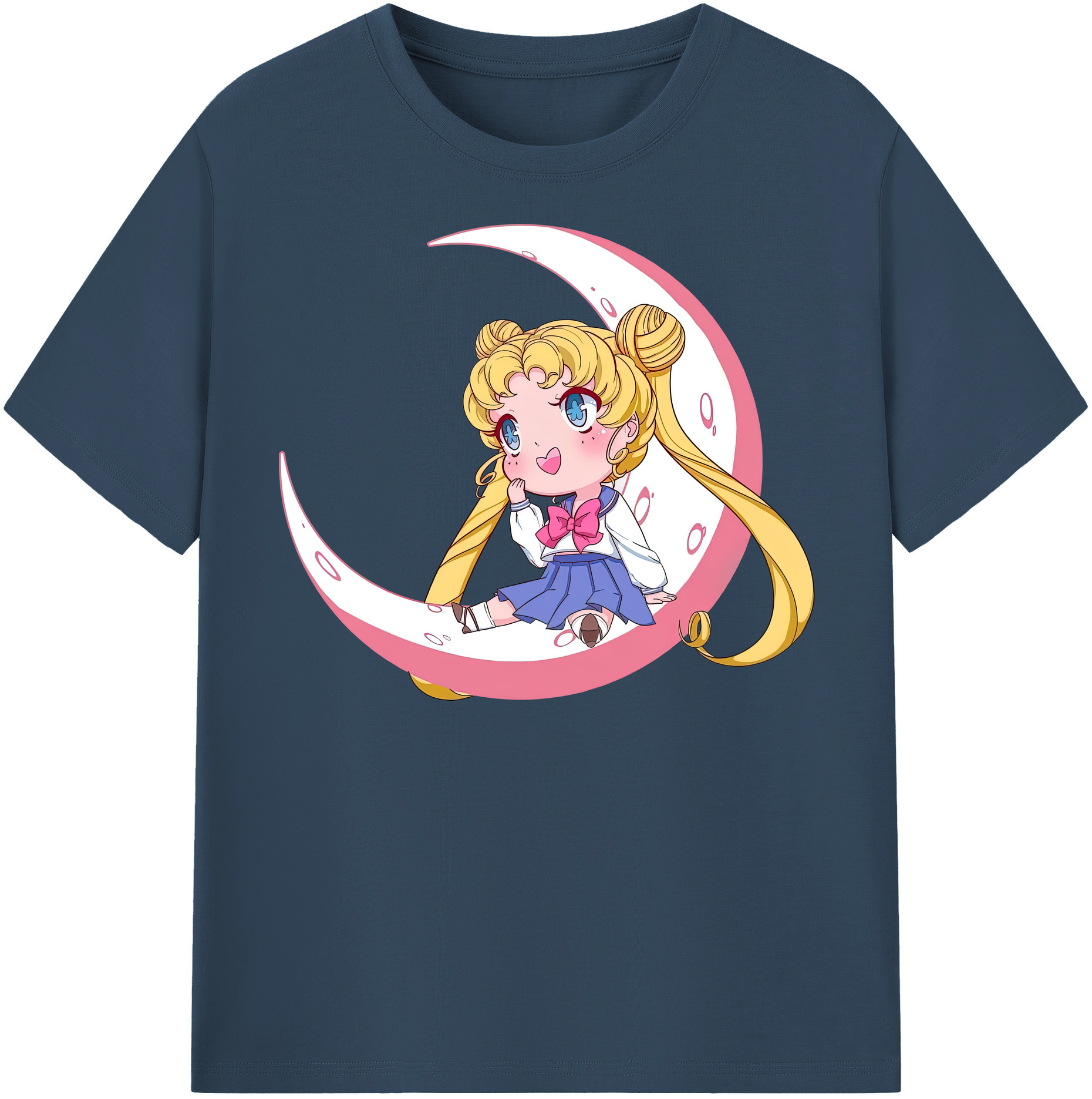 （画像用） 美少女戦士セーラームーン 愛野 美奈子 あいの みなこ Sailor Moon Aino Minako 綿100％半袖Tシャツ（フロントプリント）