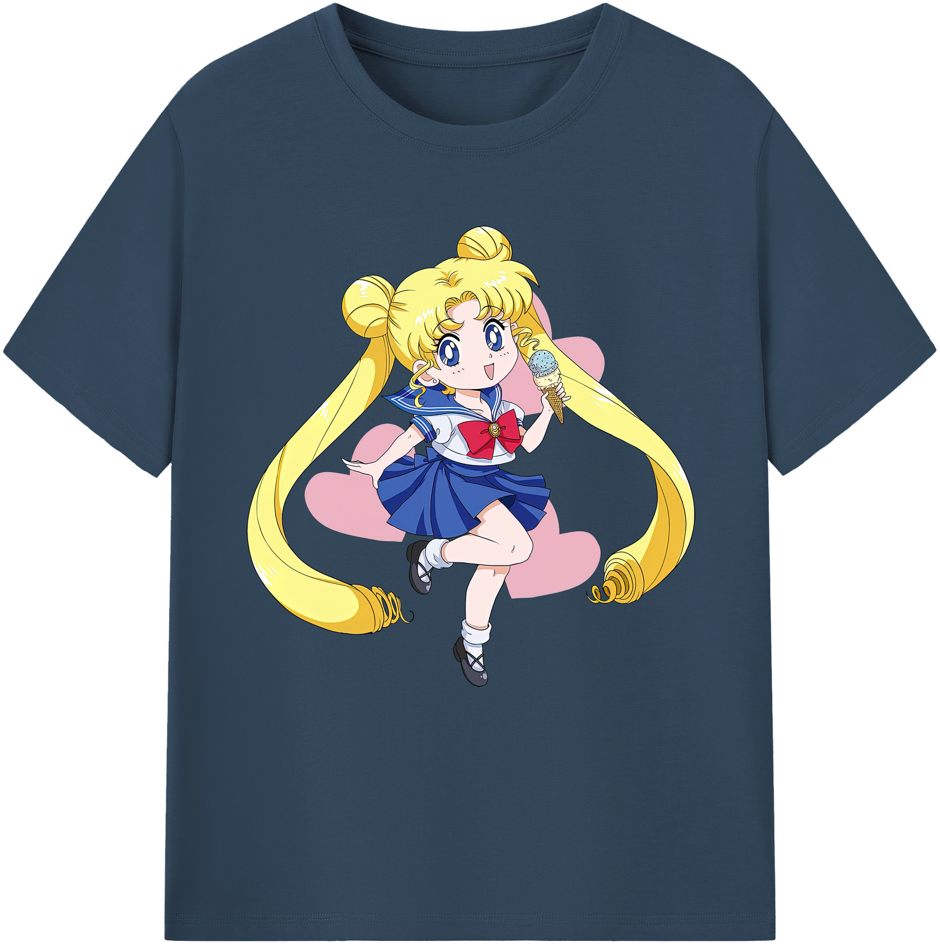 （画像用） 美少女戦士セーラームーン 愛野 美奈子 あいの みなこ Sailor Moon Aino Minako 綿100％半袖Tシャツ（フロントプリント）