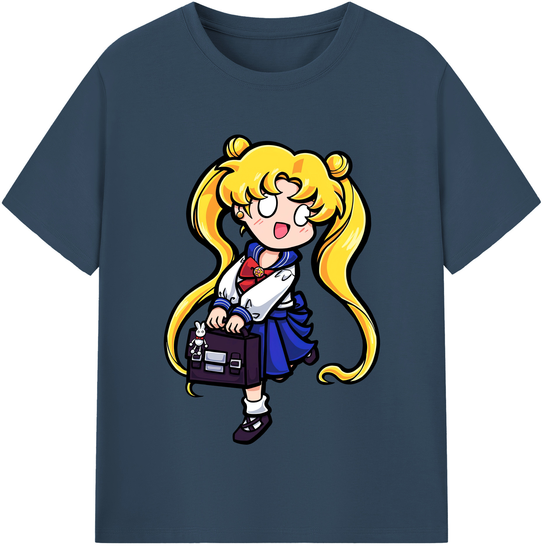 （画像用） 美少女戦士セーラームーン 愛野 美奈子 あいの みなこ Sailor Moon Aino Minako 綿100％半袖Tシャツ（フロントプリント）