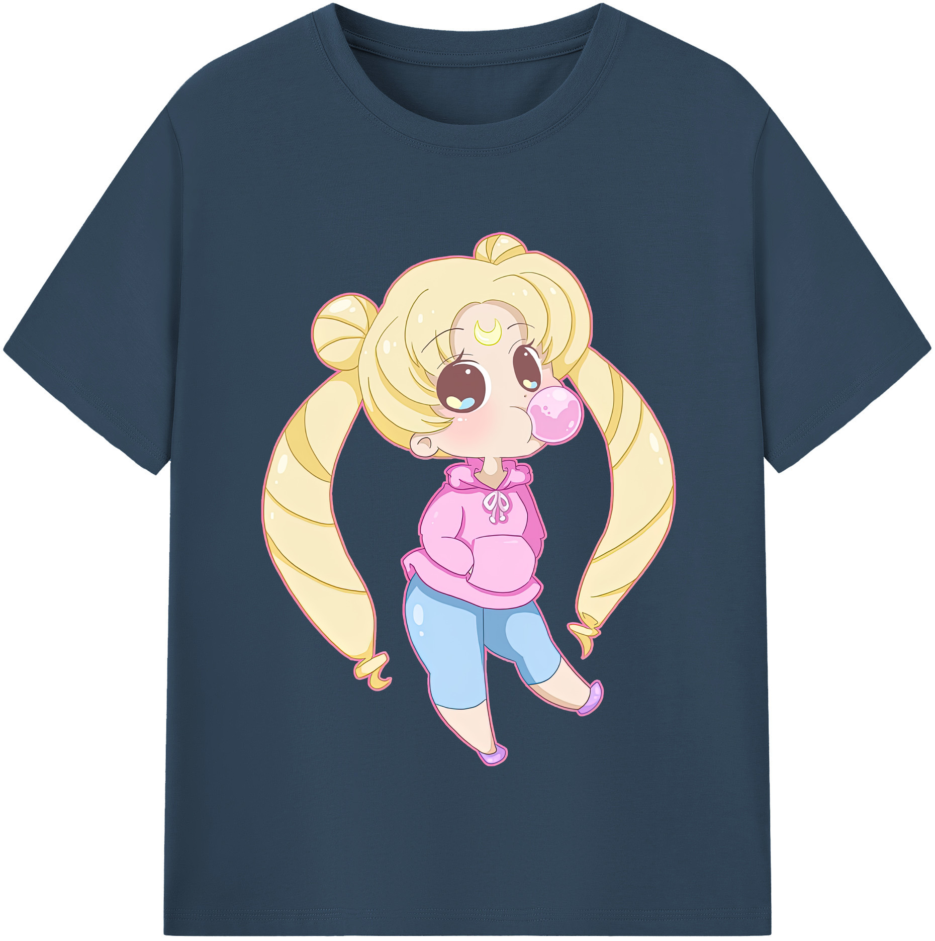 （画像用） 美少女戦士セーラームーン 愛野 美奈子 あいの みなこ Sailor Moon Aino Minako 綿100％半袖Tシャツ（フロントプリント）
