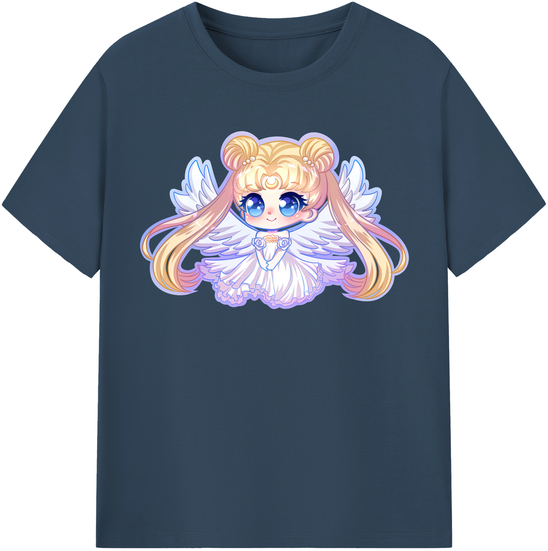 （画像用） 美少女戦士セーラームーン 愛野 美奈子 あいの みなこ Sailor Moon Aino Minako 綿100％半袖Tシャツ（フロントプリント）