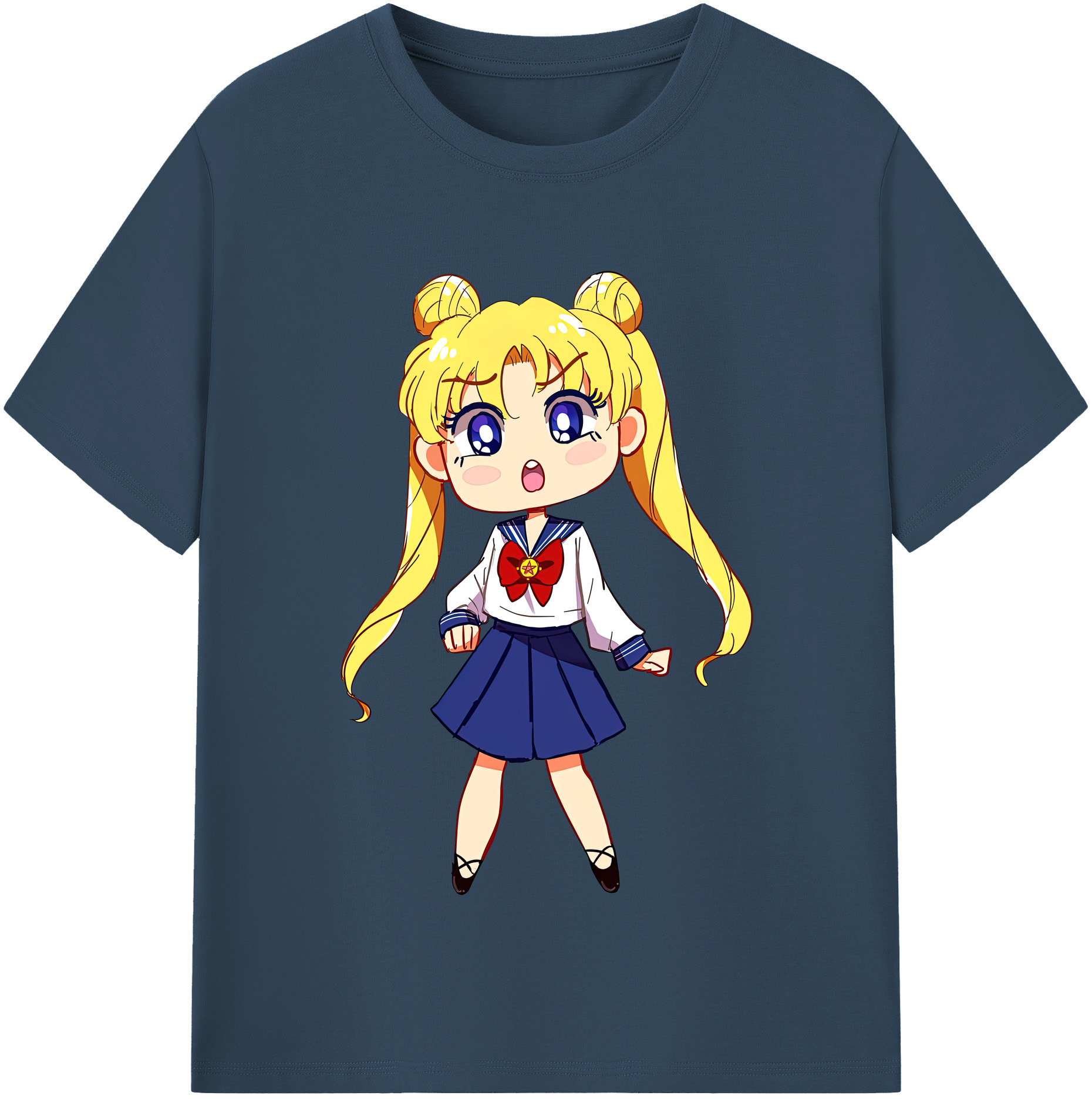 （画像用） 美少女戦士セーラームーン 愛野 美奈子 あいの みなこ Sailor Moon Aino Minako 綿100％半袖Tシャツ（フロントプリント）