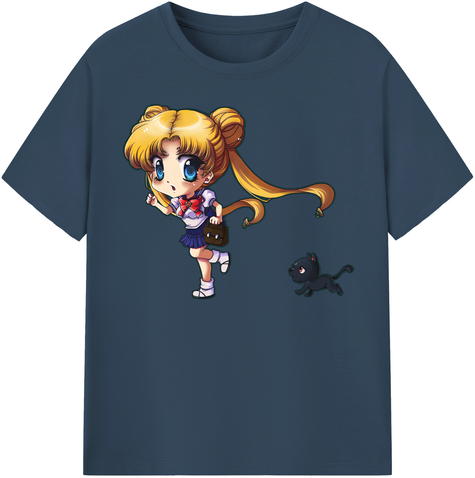 （画像用） 美少女戦士セーラームーン 愛野 美奈子 あいの みなこ Sailor Moon Aino Minako 綿100％半袖Tシャツ（フロントプリント）