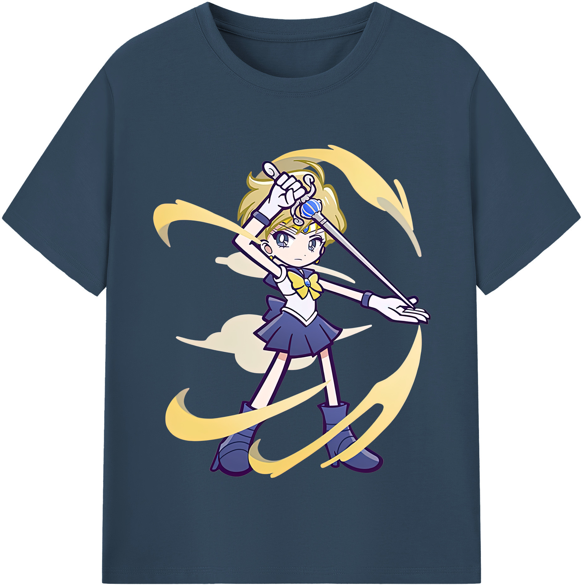 （画像用） 美少女戦士セーラームーン 天王はるか Sailor Moon Tenoh Haruka 綿100％半袖Tシャツ（フロントプリント）