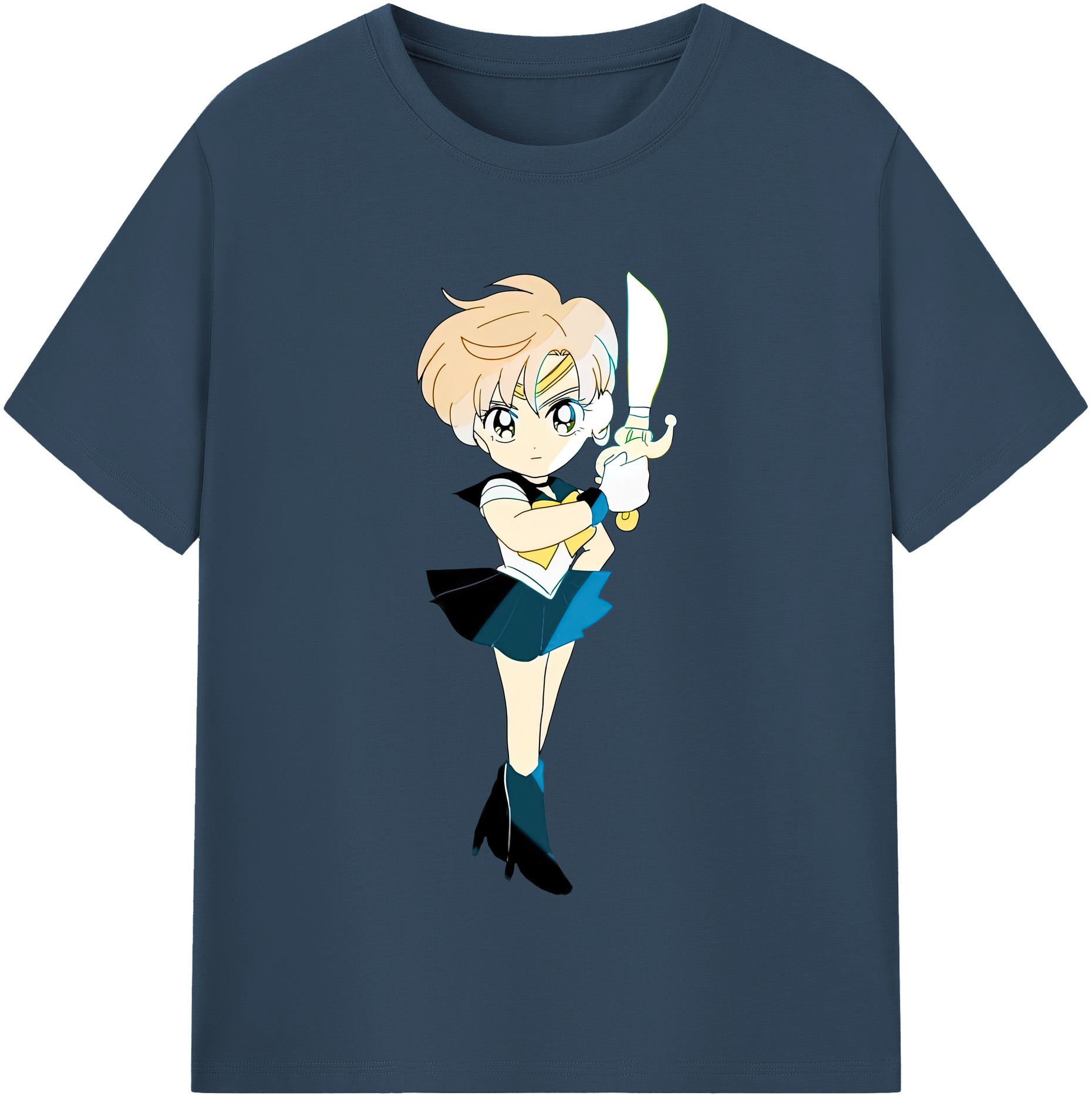 （画像用） 美少女戦士セーラームーン 天王はるか Sailor Moon Tenoh Haruka 綿100％半袖Tシャツ（フロントプリント）