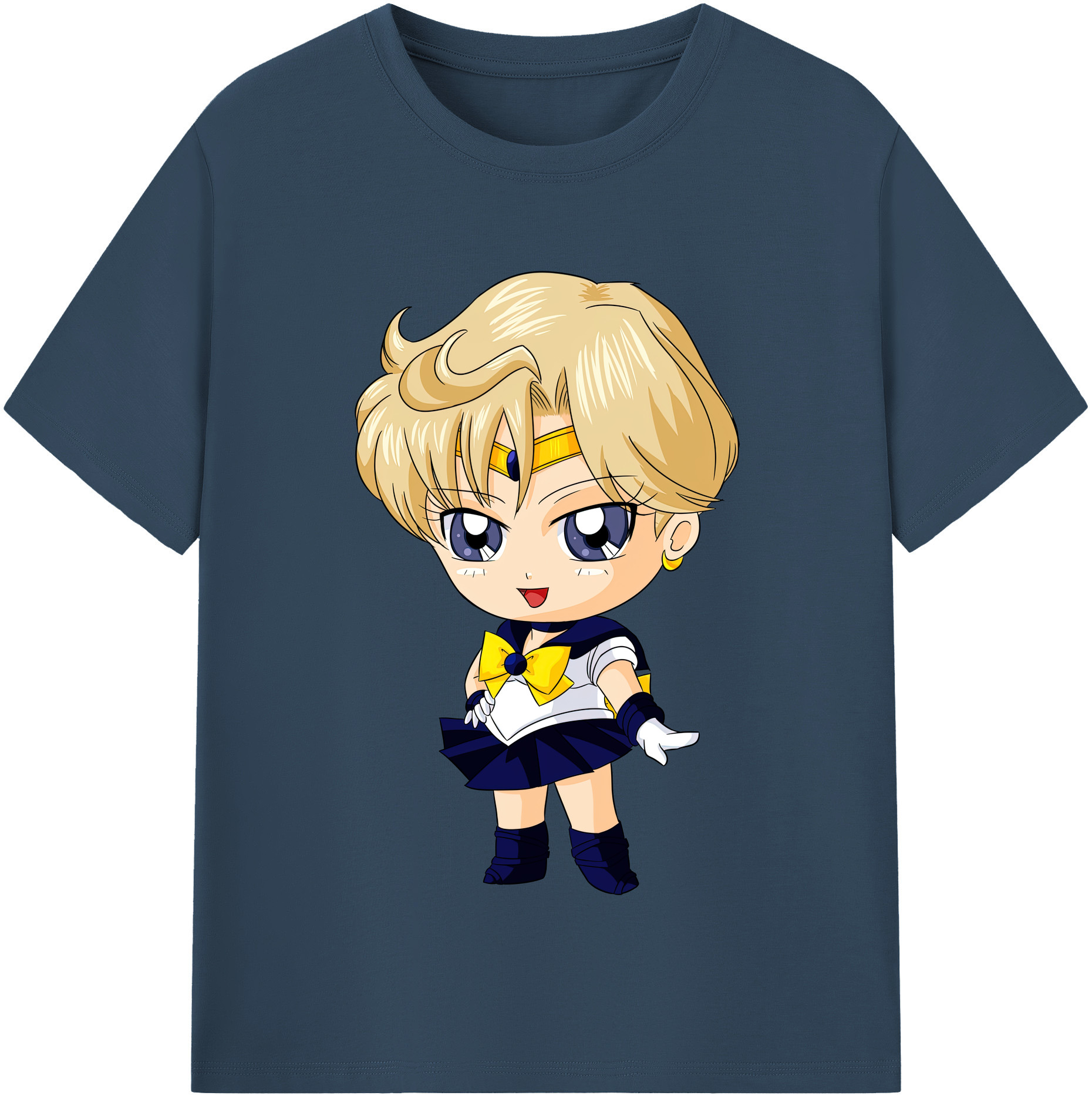 （画像用） 美少女戦士セーラームーン 天王はるか Sailor Moon Tenoh Haruka 綿100％半袖Tシャツ（フロントプリント）