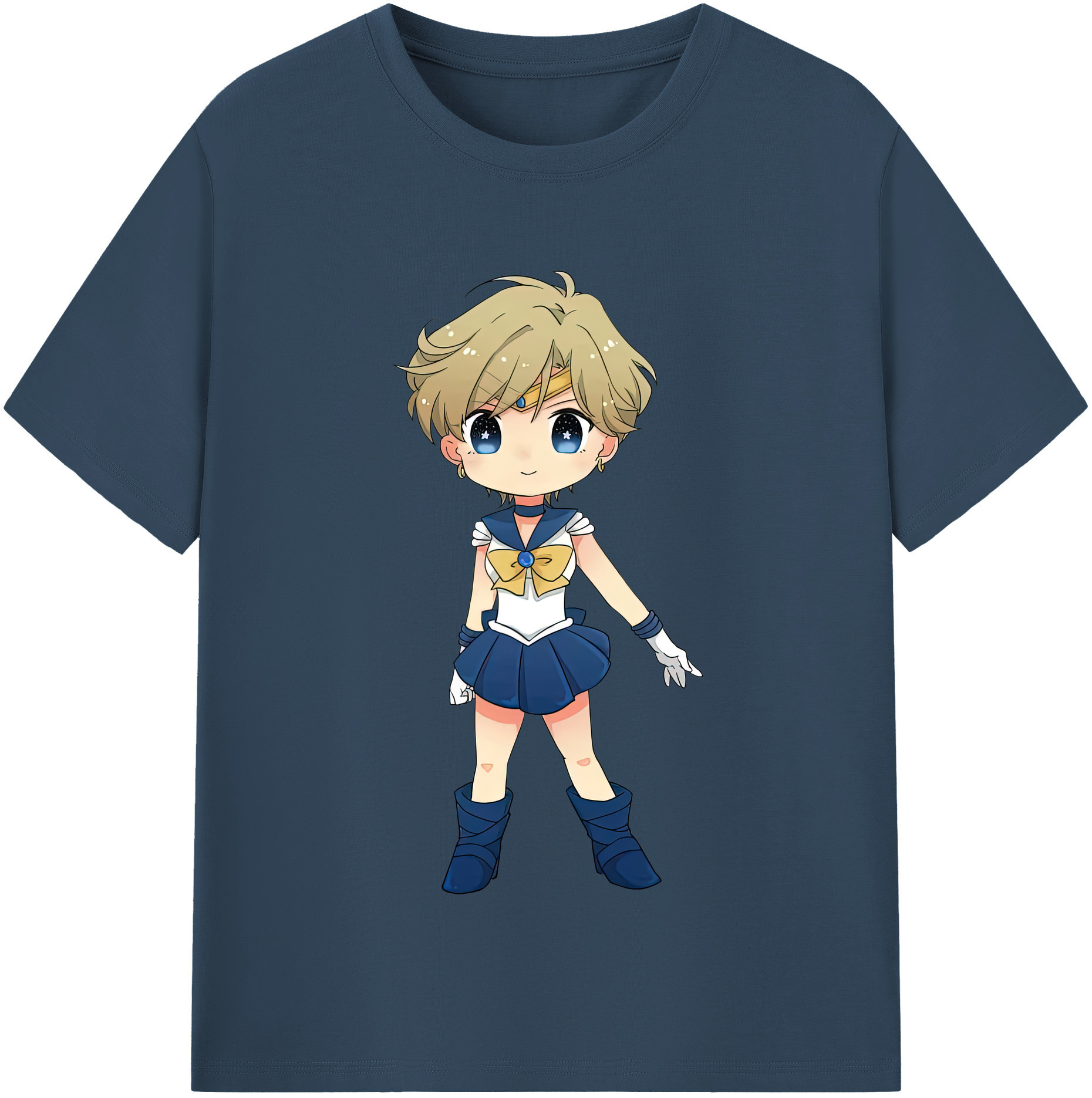 （画像用） 美少女戦士セーラームーン 天王はるか Sailor Moon Tenoh Haruka 綿100％半袖Tシャツ（フロントプリント）