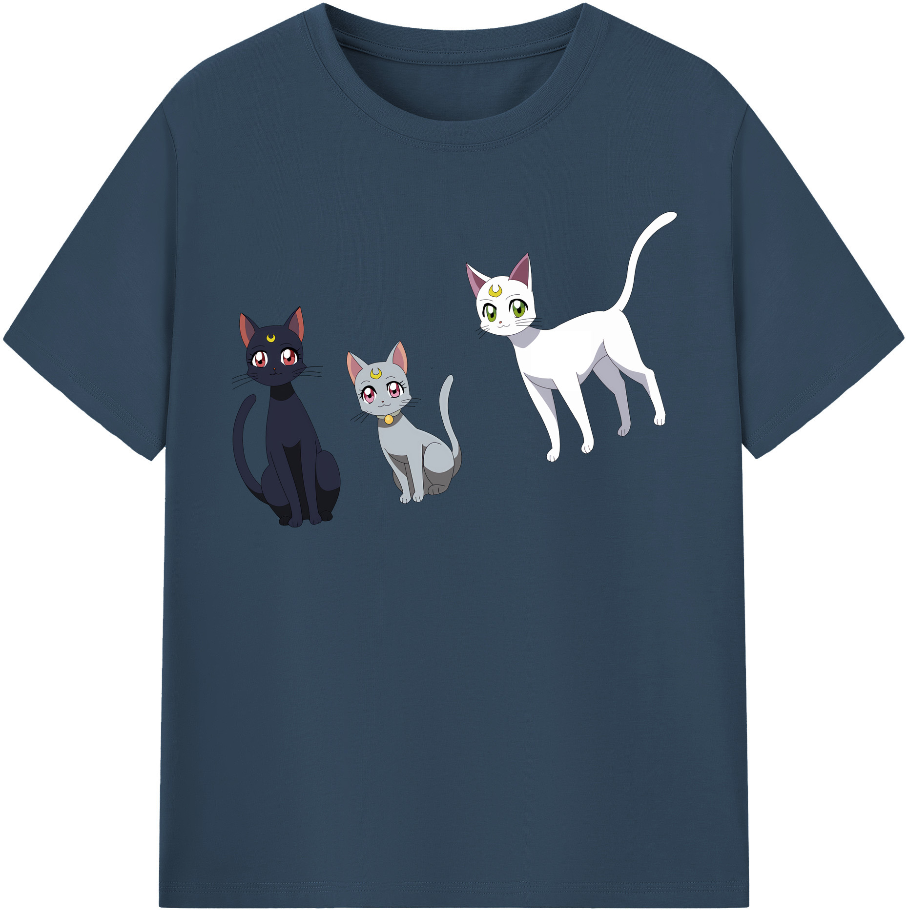 （画像用） 美少女戦士セーラームーン Sailor Moon 綿100％半袖Tシャツ（フロントプリント）
