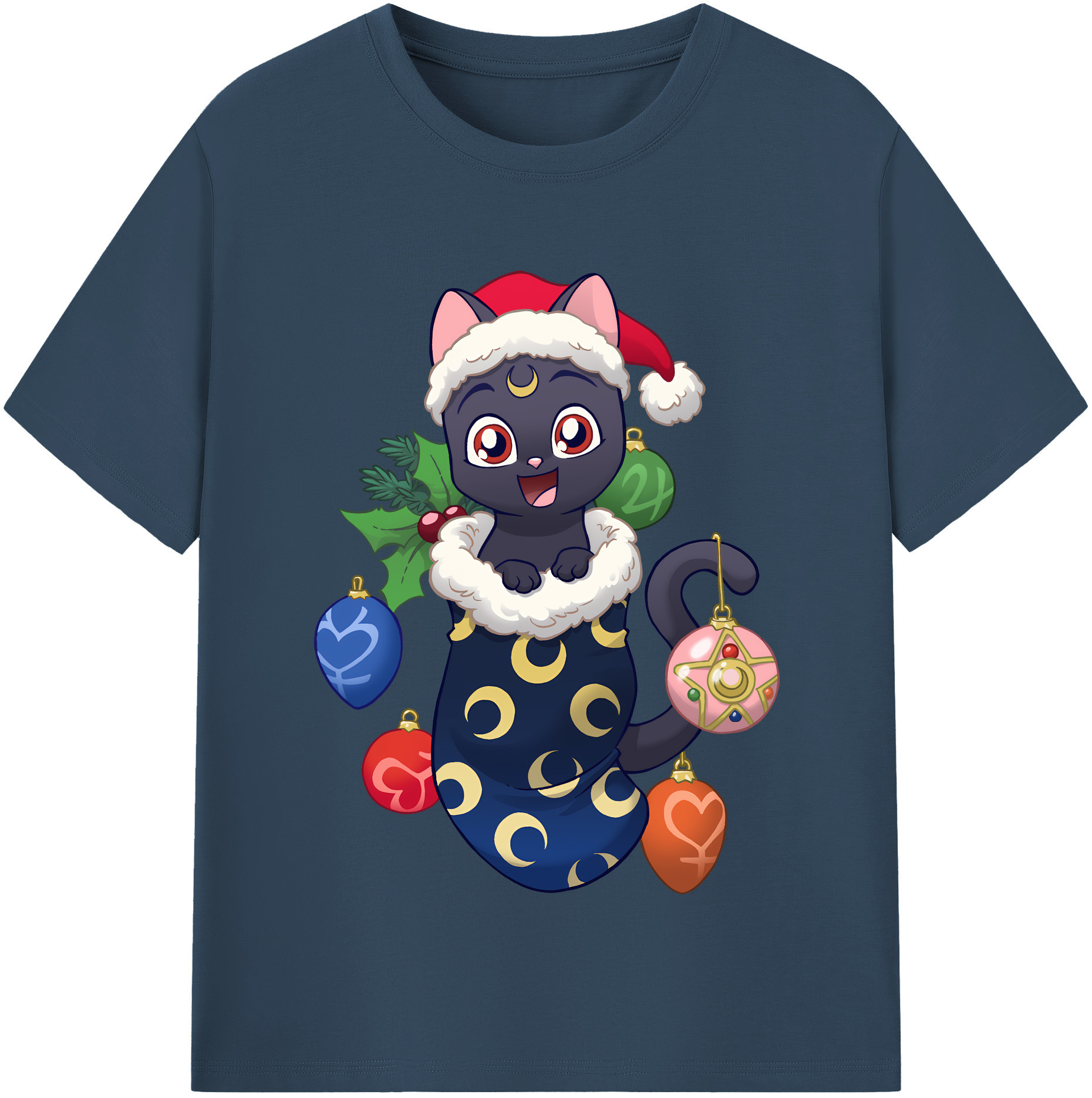 （画像用） 美少女戦士セーラームーン Sailor Moon 綿100％半袖Tシャツ（フロントプリント）