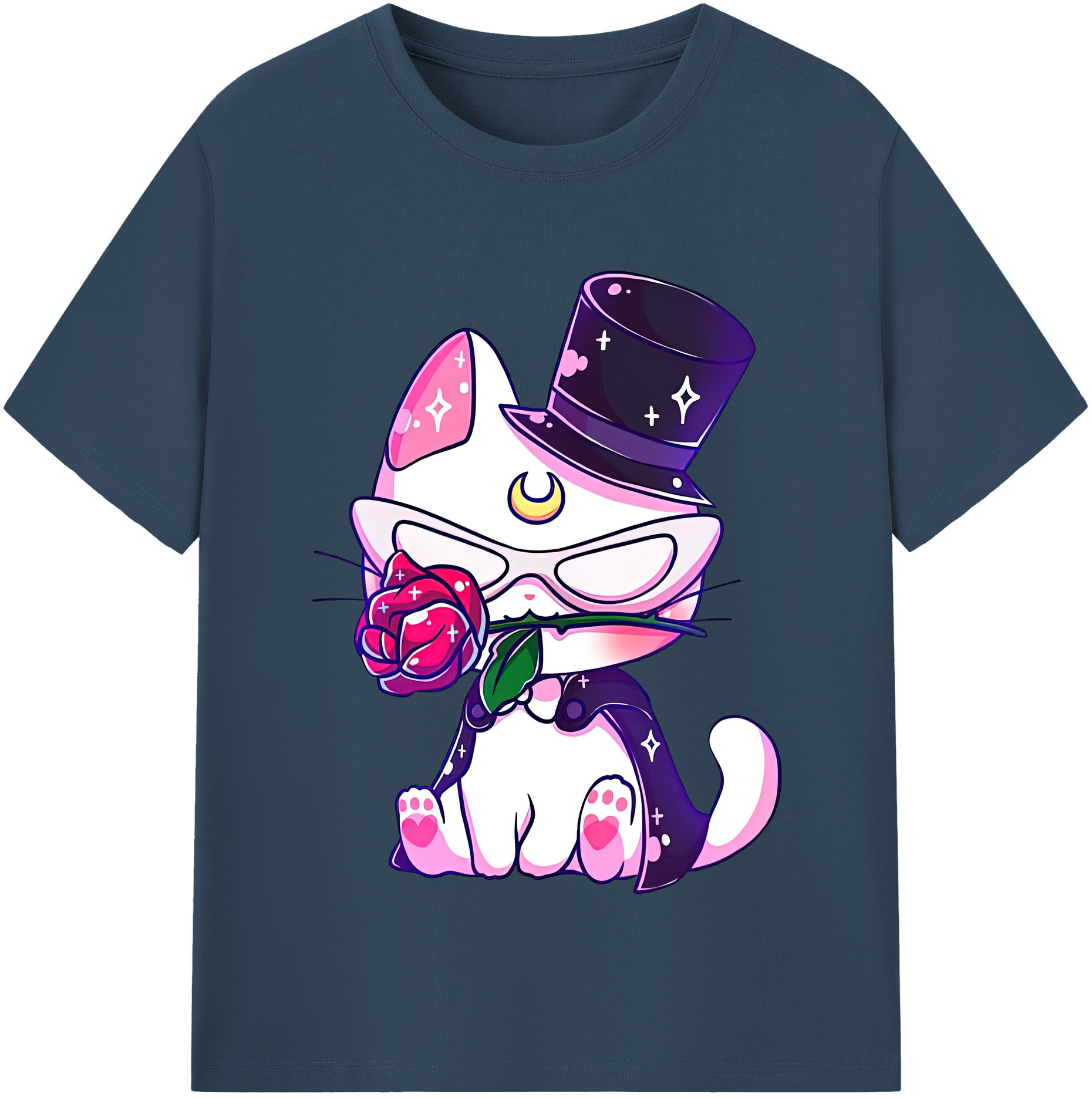 （画像用） 美少女戦士セーラームーン Sailor Moon 綿100％半袖Tシャツ（フロントプリント）
