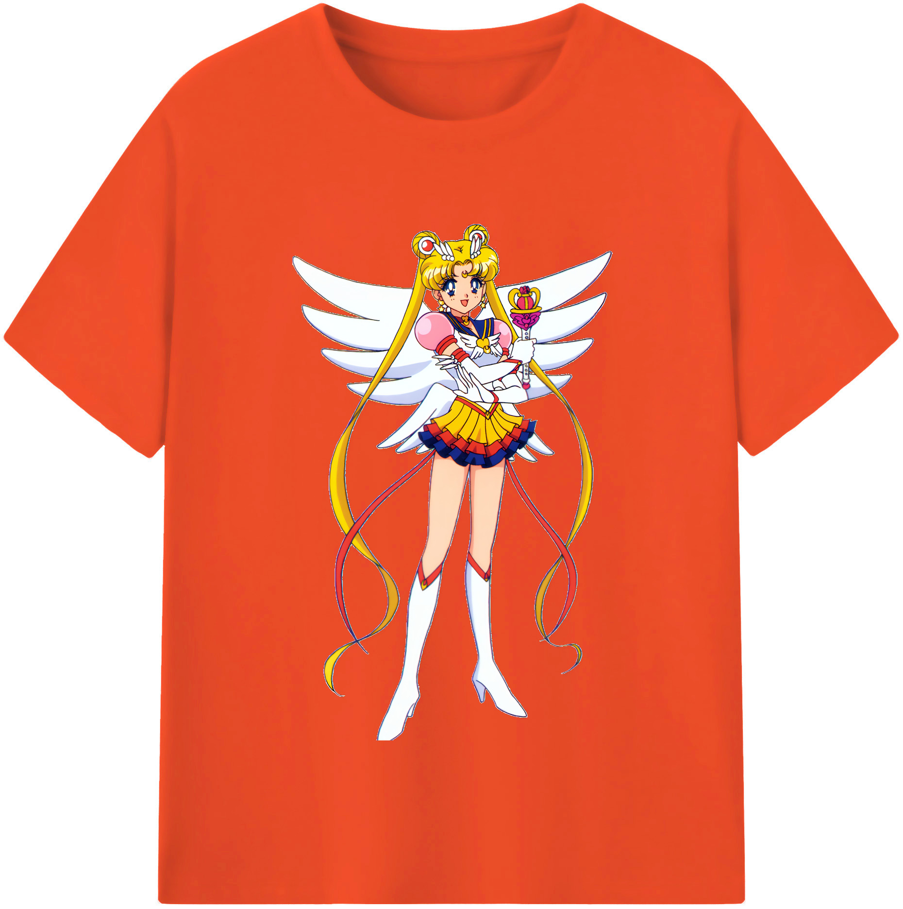 （画像用） 美少女戦士セーラームーン 月野 うさぎ つきの うさぎ Sailor Moon Tsukino Usagi 綿100％半袖Tシャツ（フロントプリント）