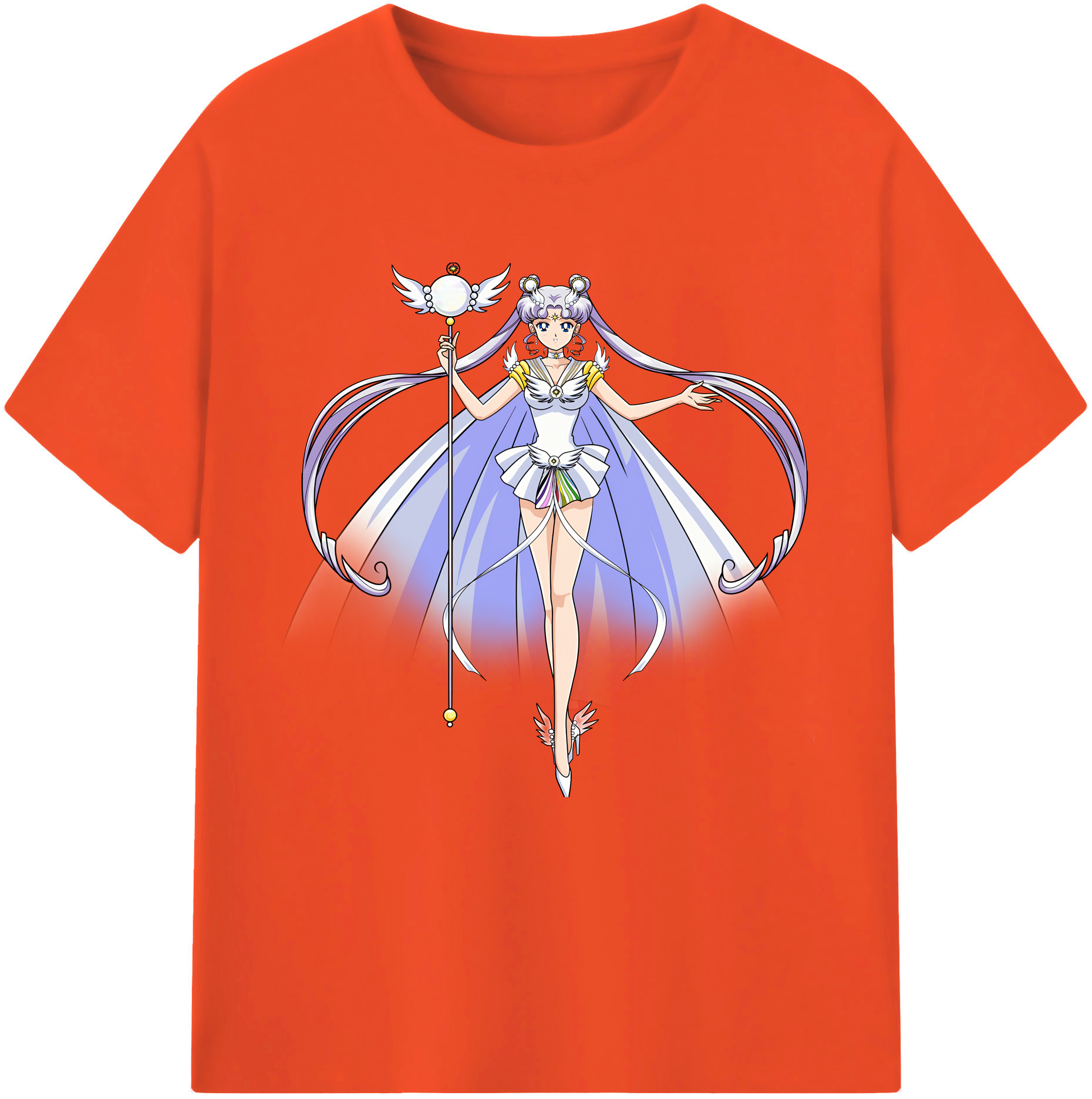 （画像用） 美少女戦士セーラームーン 月野 うさぎ つきの うさぎ Sailor Moon Tsukino Usagi 綿100％半袖Tシャツ（フロントプリント）