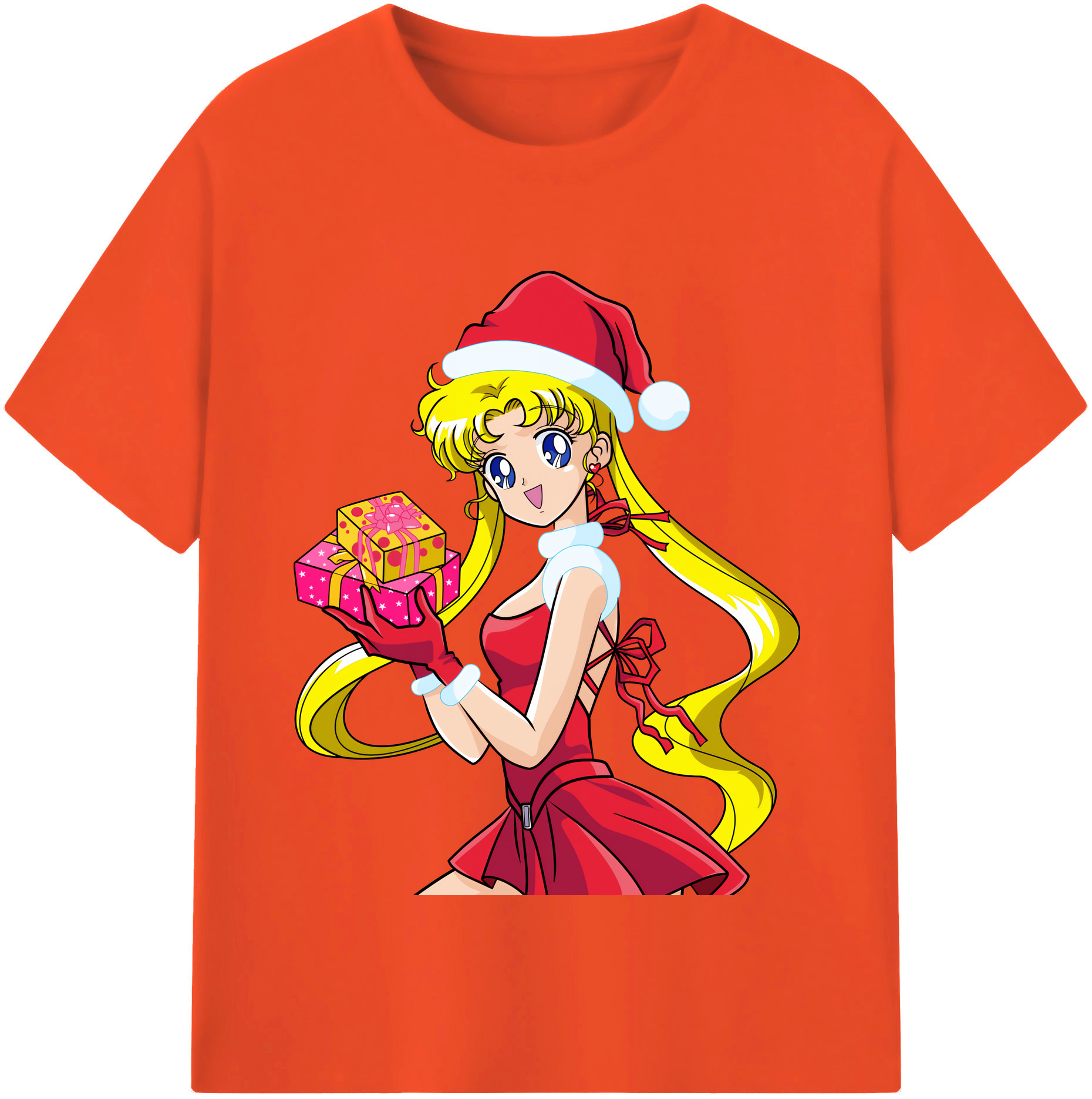 （画像用） 美少女戦士セーラームーン 月野 うさぎ つきの うさぎ Sailor Moon Tsukino Usagi 綿100％半袖Tシャツ（フロントプリント）