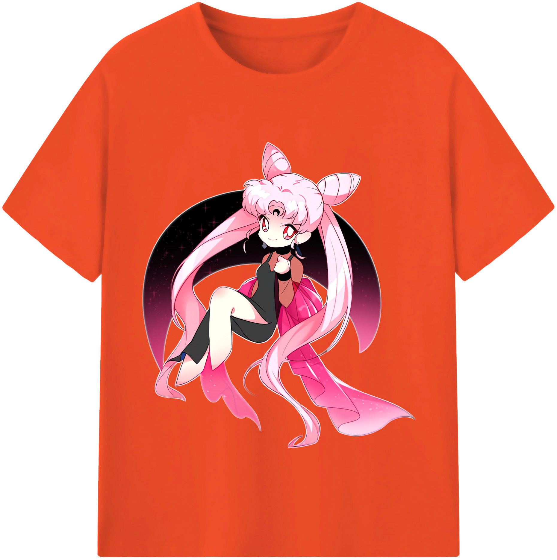 （画像用） 美少女戦士セーラームーン ちびうさ Sailor Moon Chibiusa Tsukino Usagi Small Lady Serenity 綿100％半袖Tシャツ（フロントプリント）